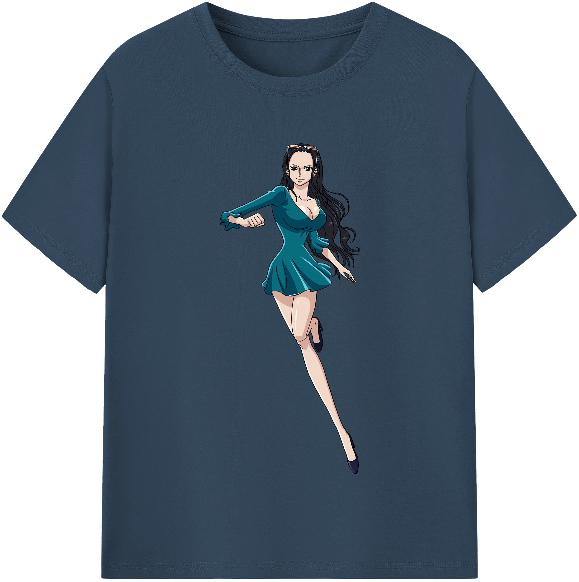 ワンピース ニコ・ロビン ONE PIECE Nico Robin 綿100％半袖Tシャツ（フロントプリント）