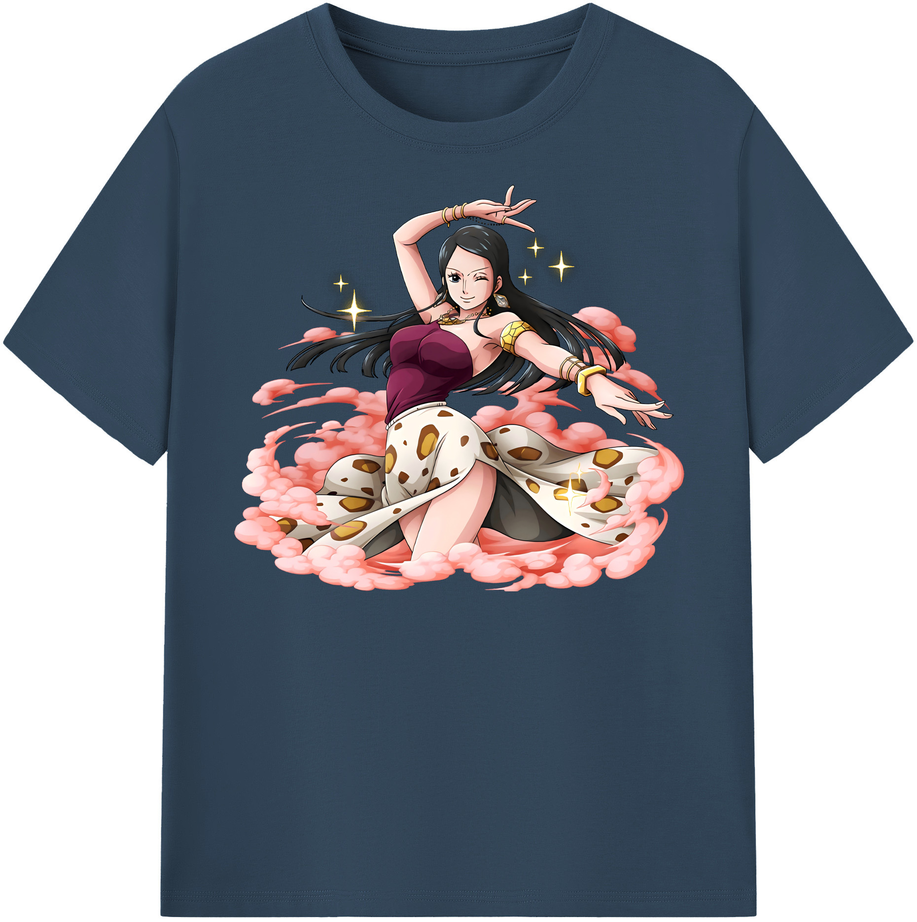 ワンピース ニコ・ロビン ONE PIECE Nico Robin 綿100％半袖Tシャツ（フロントプリント）