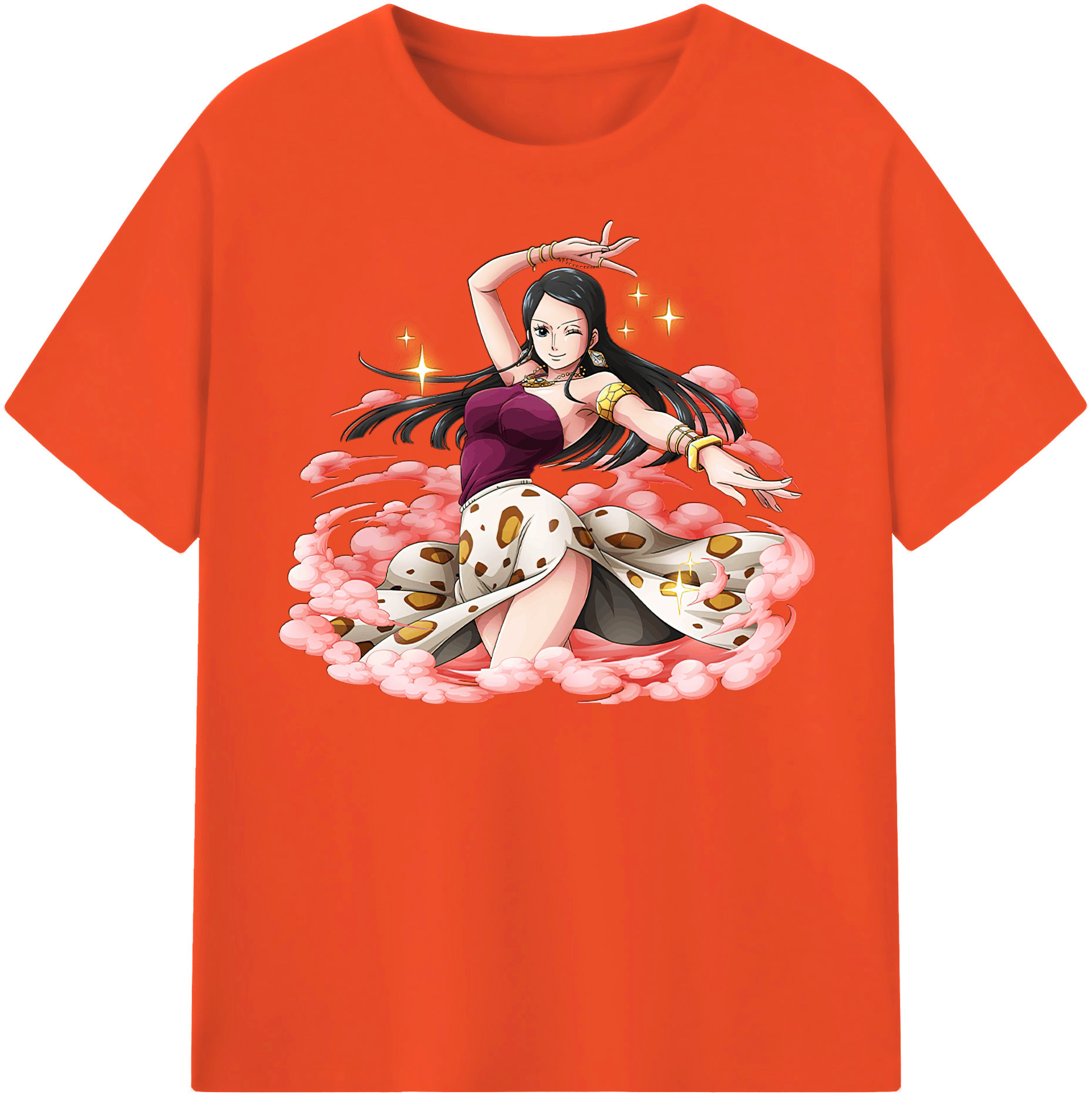 ワンピース ニコ・ロビン ONE PIECE Nico Robin 綿100％半袖Tシャツ（フロントプリント）