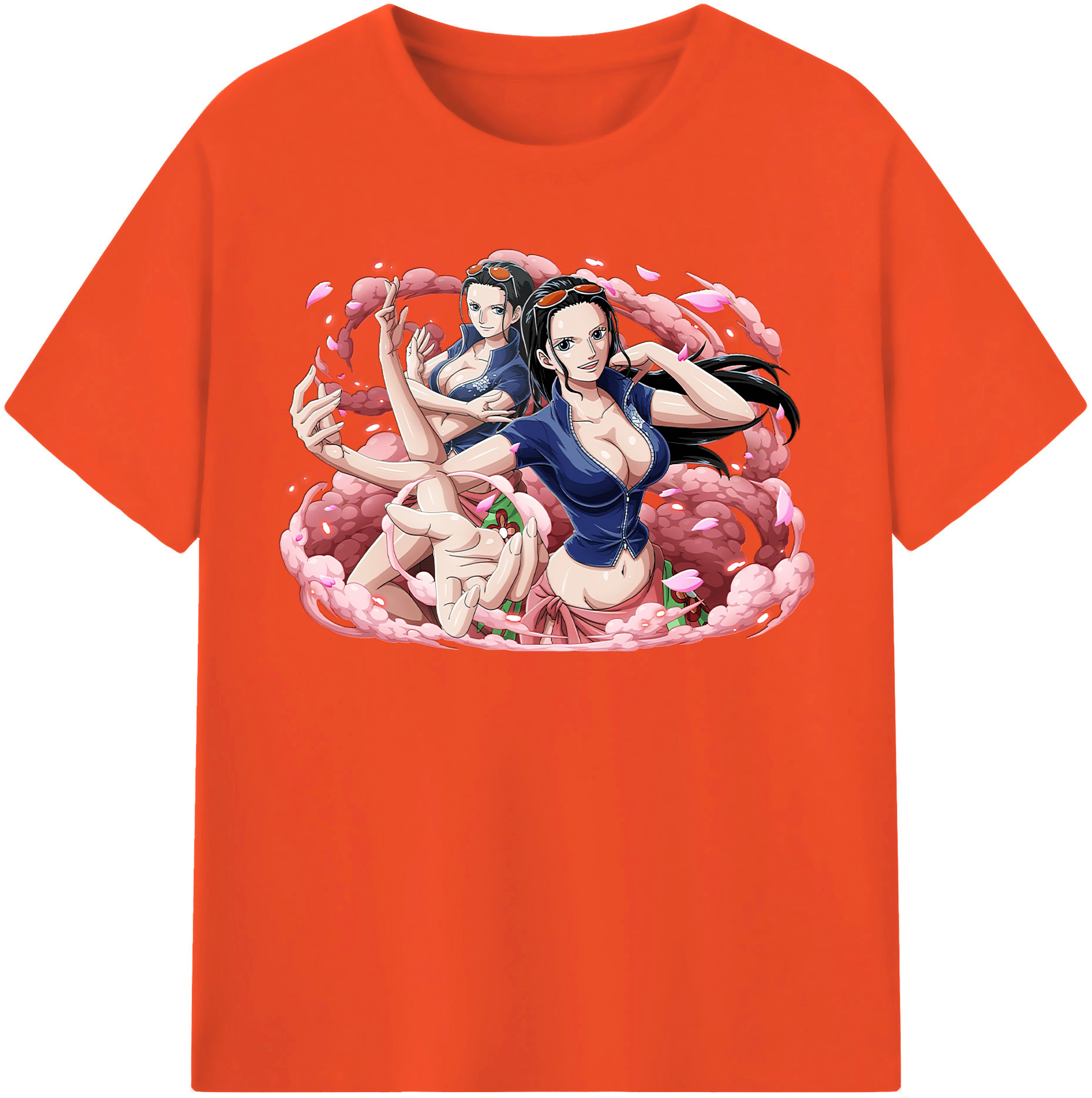 ワンピース ニコ・ロビン ONE PIECE Nico Robin 綿100％半袖Tシャツ（フロントプリント）