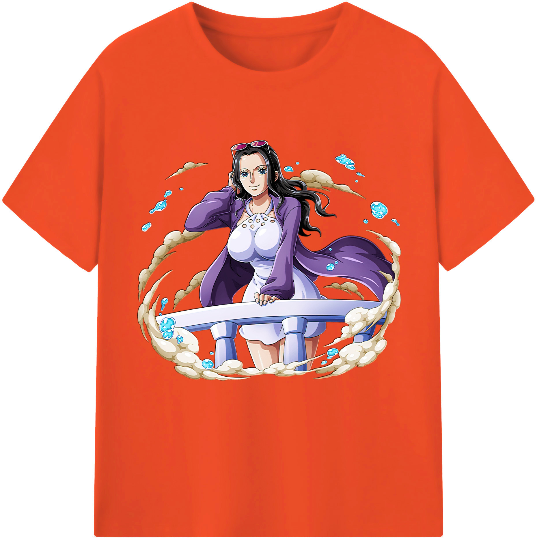 ワンピース ニコ・ロビン ONE PIECE Nico Robin 綿100％半袖Tシャツ（フロントプリント）