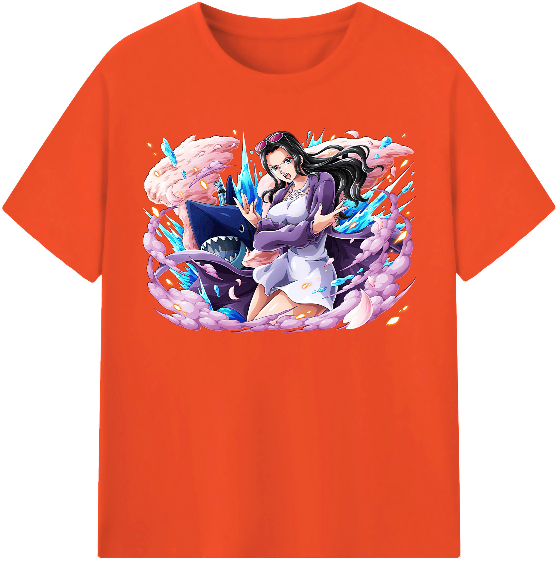 ワンピース ニコ・ロビン ONE PIECE Nico Robin 綿100％半袖Tシャツ（フロントプリント）