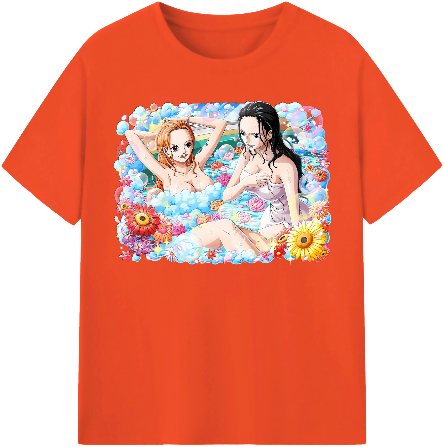 ワンピース ニコ・ロビン ONE PIECE Nico Robin 綿100％半袖Tシャツ（フロントプリント）