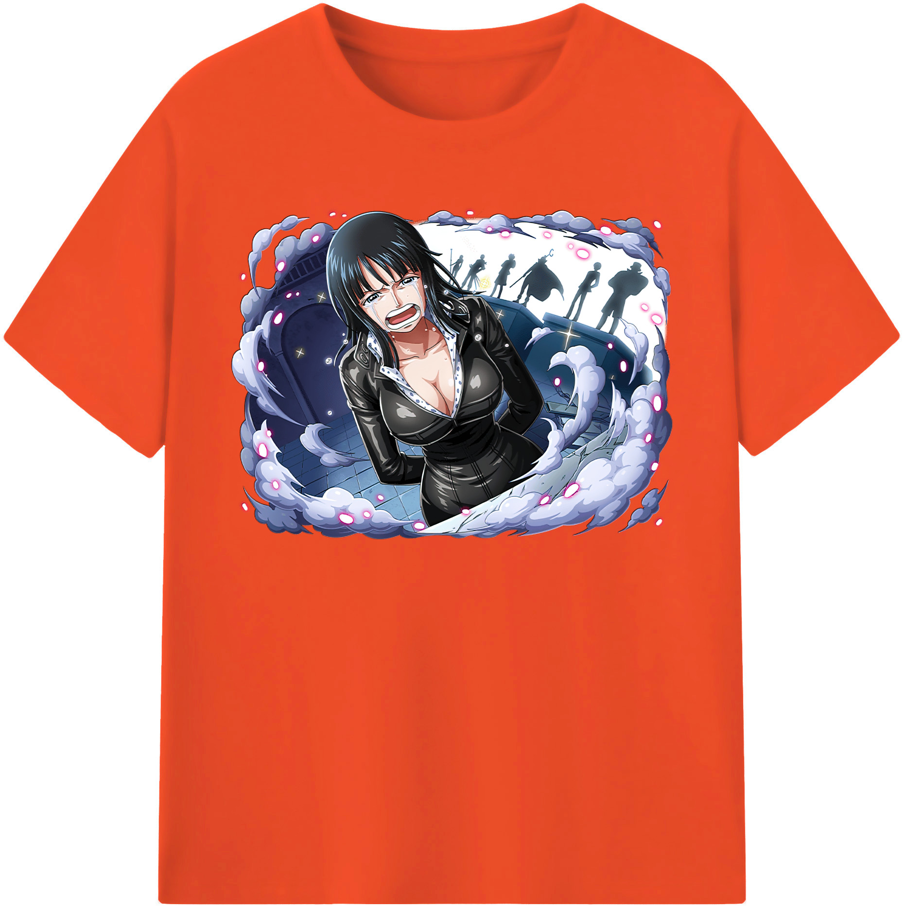 ワンピース ニコ・ロビン ONE PIECE Nico Robin 綿100％半袖Tシャツ（フロントプリント）