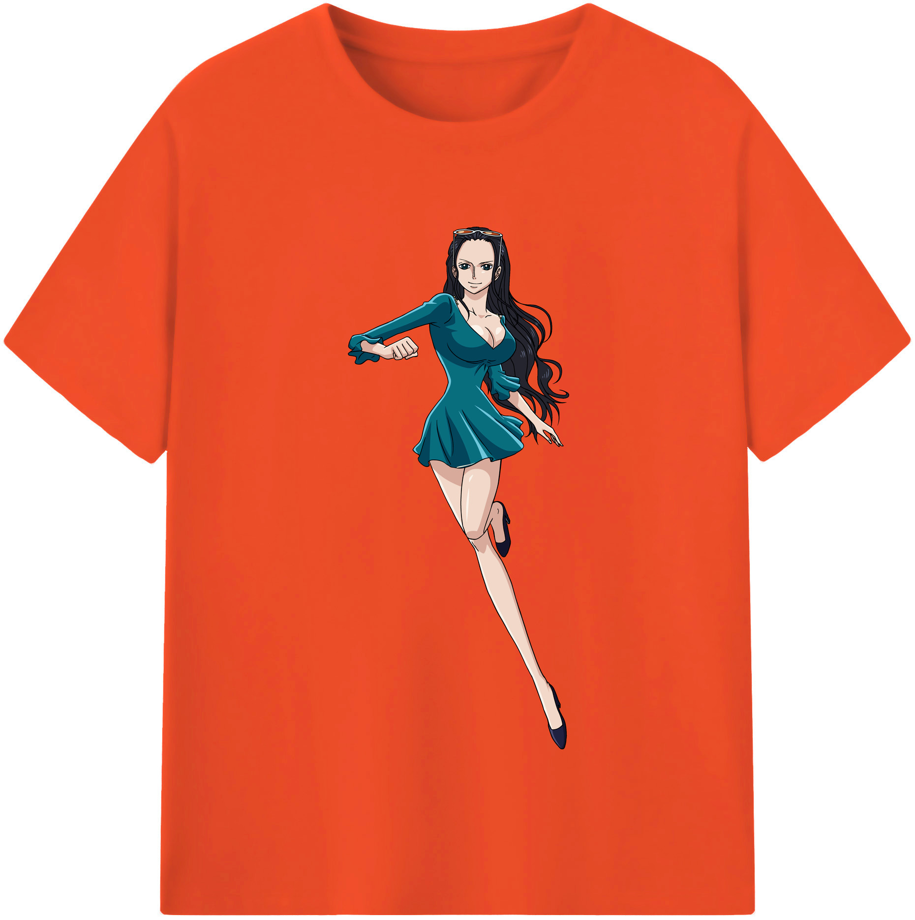 ワンピース ニコ・ロビン ONE PIECE Nico Robin 綿100％半袖Tシャツ（フロントプリント）