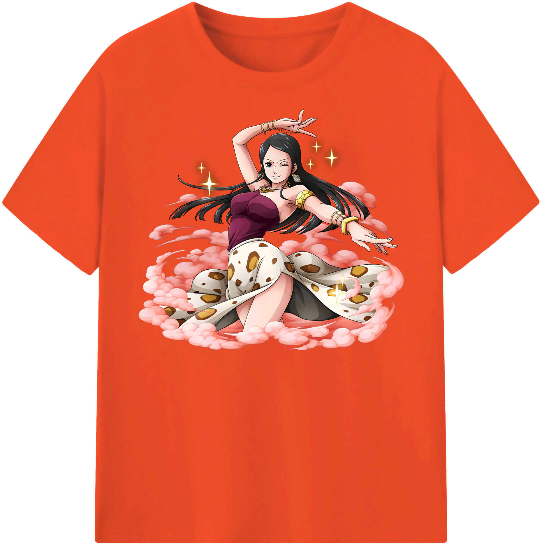 ワンピース ニコ・ロビン ONE PIECE Nico Robin 綿100％半袖Tシャツ（フロントプリント）
