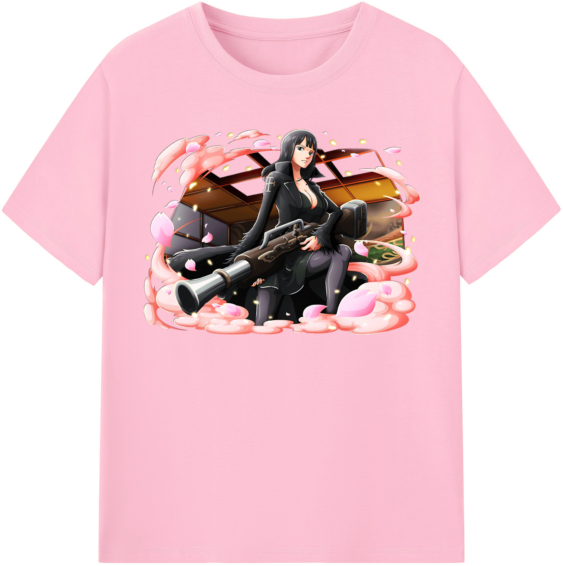 ワンピース ニコ・ロビン ONE PIECE Nico Robin 綿100％半袖Tシャツ（フロントプリント）