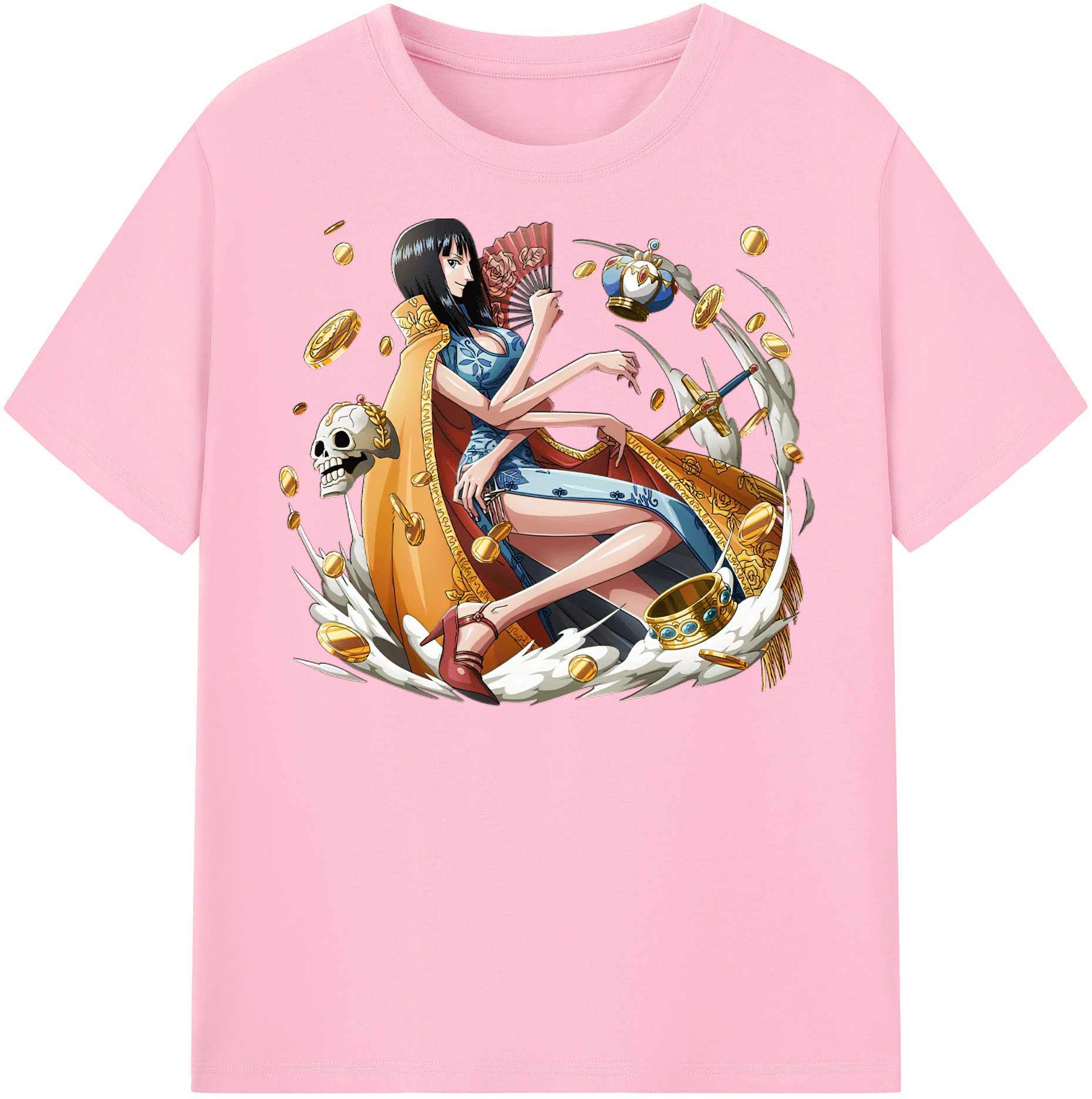 ワンピース ニコ・ロビン ONE PIECE Nico Robin 綿100％半袖Tシャツ（フロントプリント）