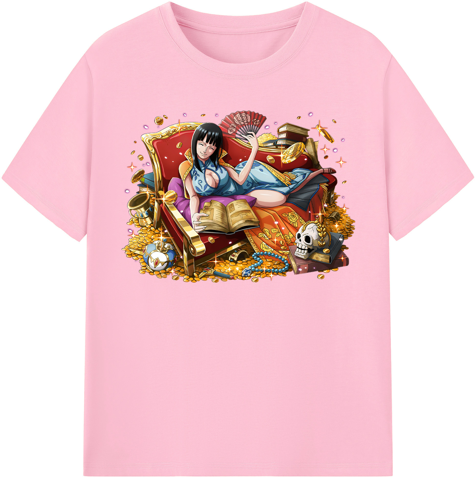 ワンピース ニコ・ロビン ONE PIECE Nico Robin 綿100％半袖Tシャツ（フロントプリント）