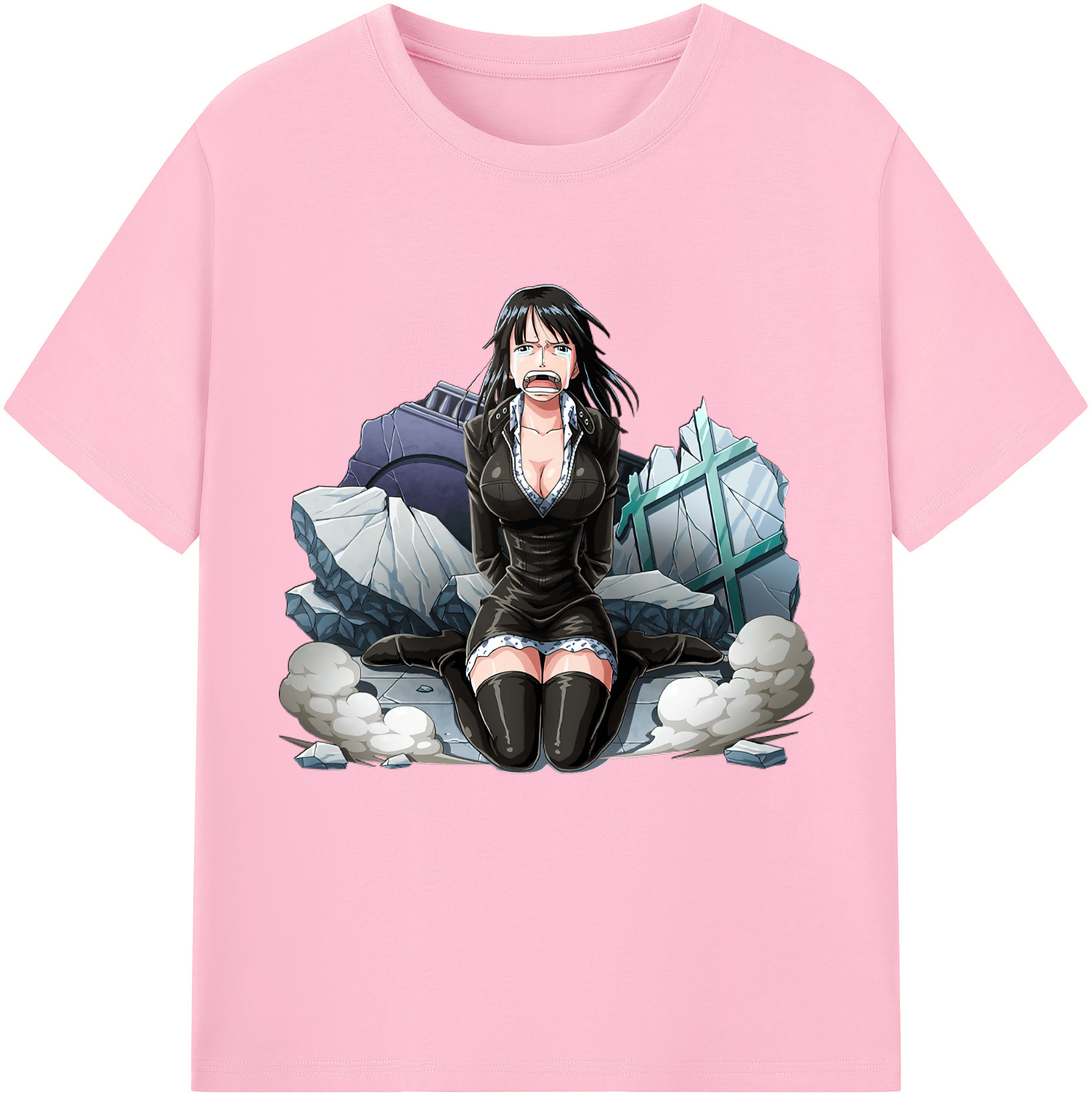 ワンピース ニコ・ロビン ONE PIECE Nico Robin 綿100％半袖Tシャツ（フロントプリント）