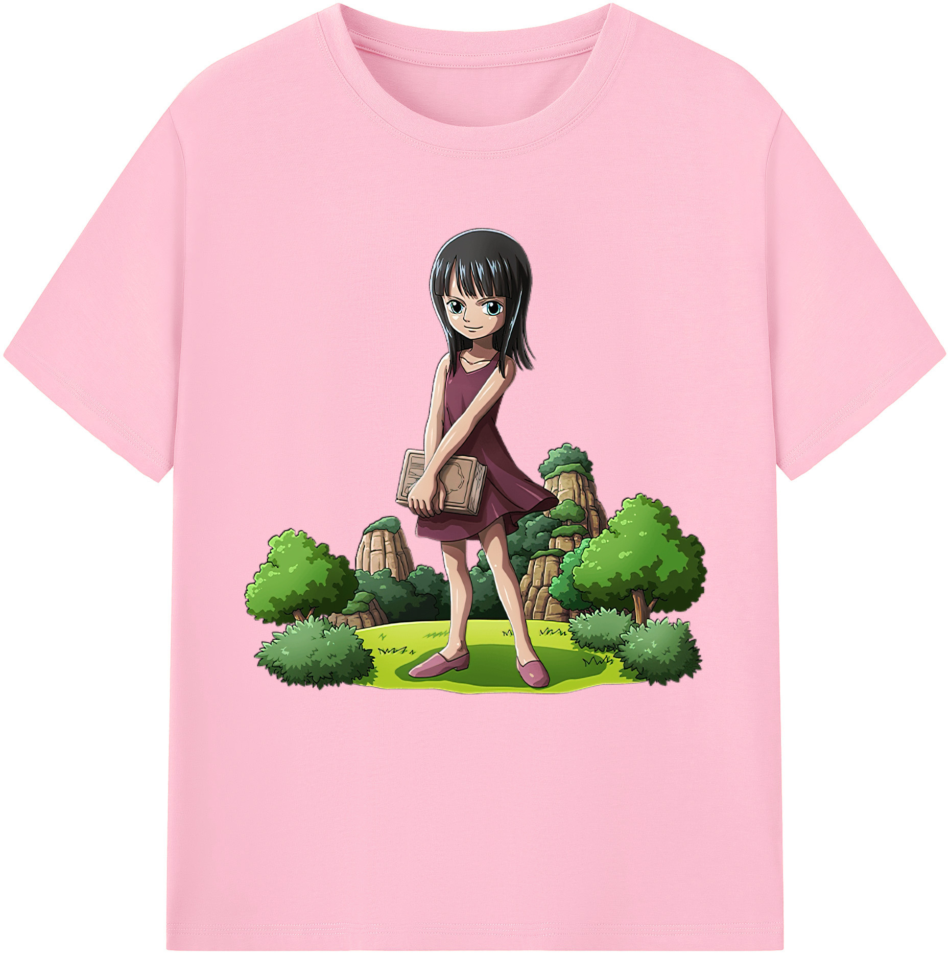 ワンピース ニコ・ロビン ONE PIECE Nico Robin 綿100％半袖Tシャツ（フロントプリント）
