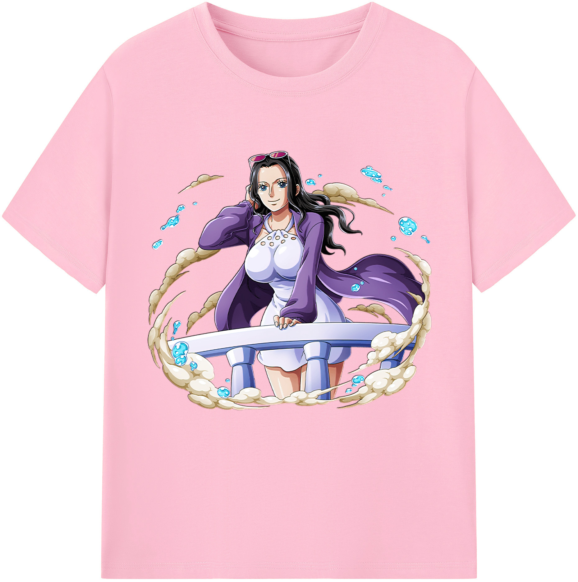 ワンピース ニコ・ロビン ONE PIECE Nico Robin 綿100％半袖Tシャツ（フロントプリント）