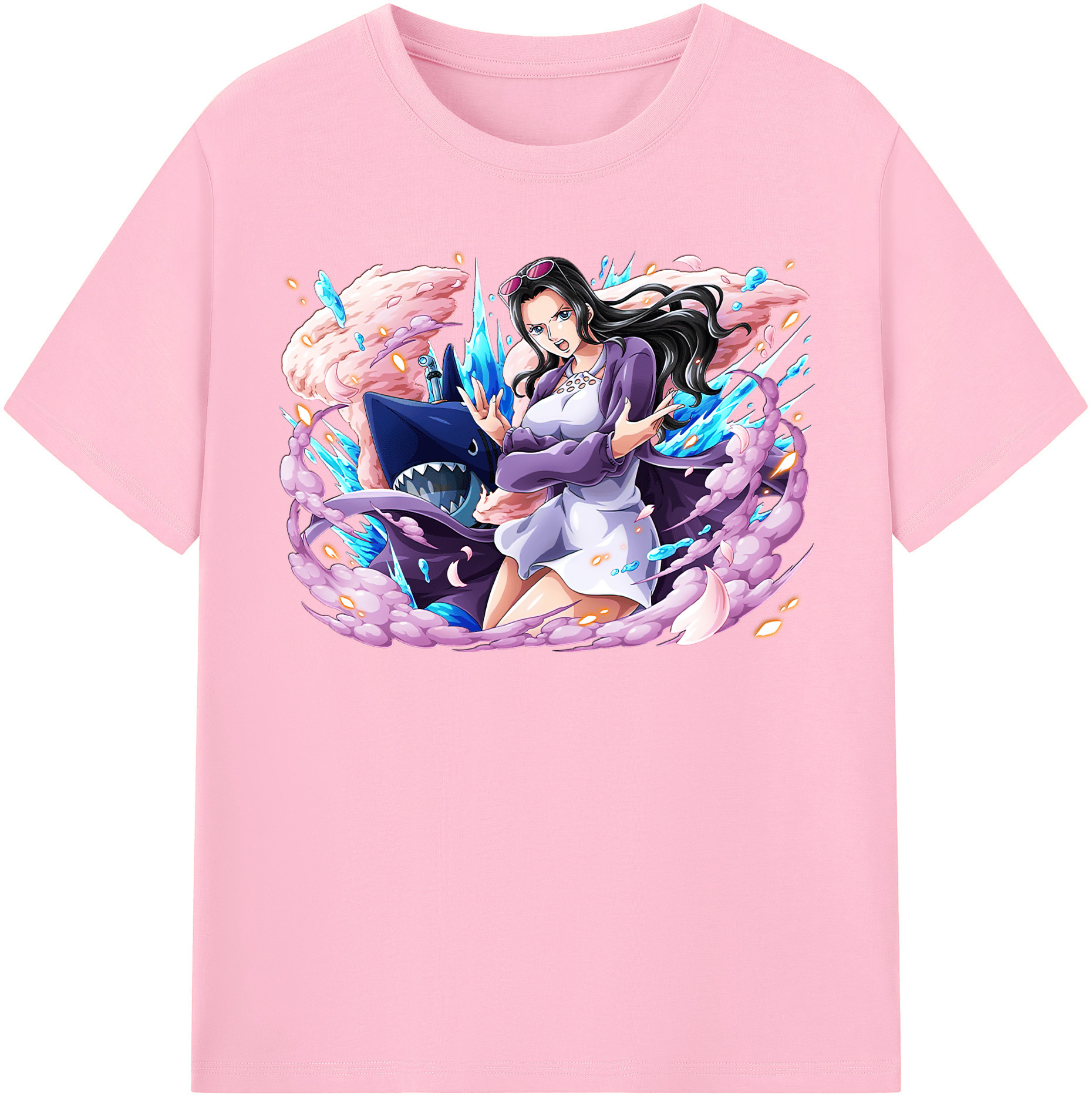 ワンピース ニコ・ロビン ONE PIECE Nico Robin 綿100％半袖Tシャツ（フロントプリント）
