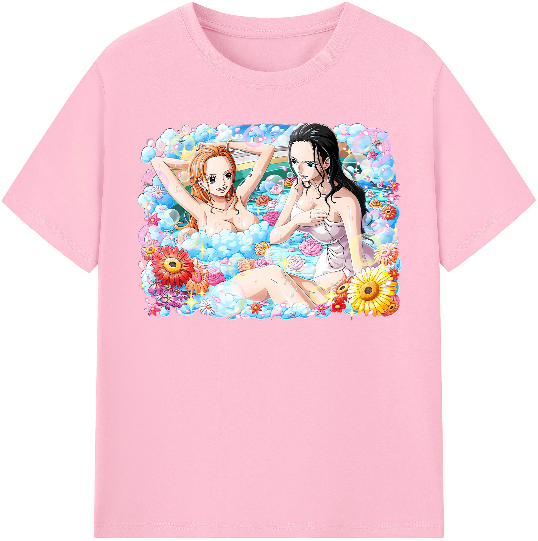 ワンピース ニコ・ロビン ONE PIECE Nico Robin 綿100％半袖Tシャツ（フロントプリント）