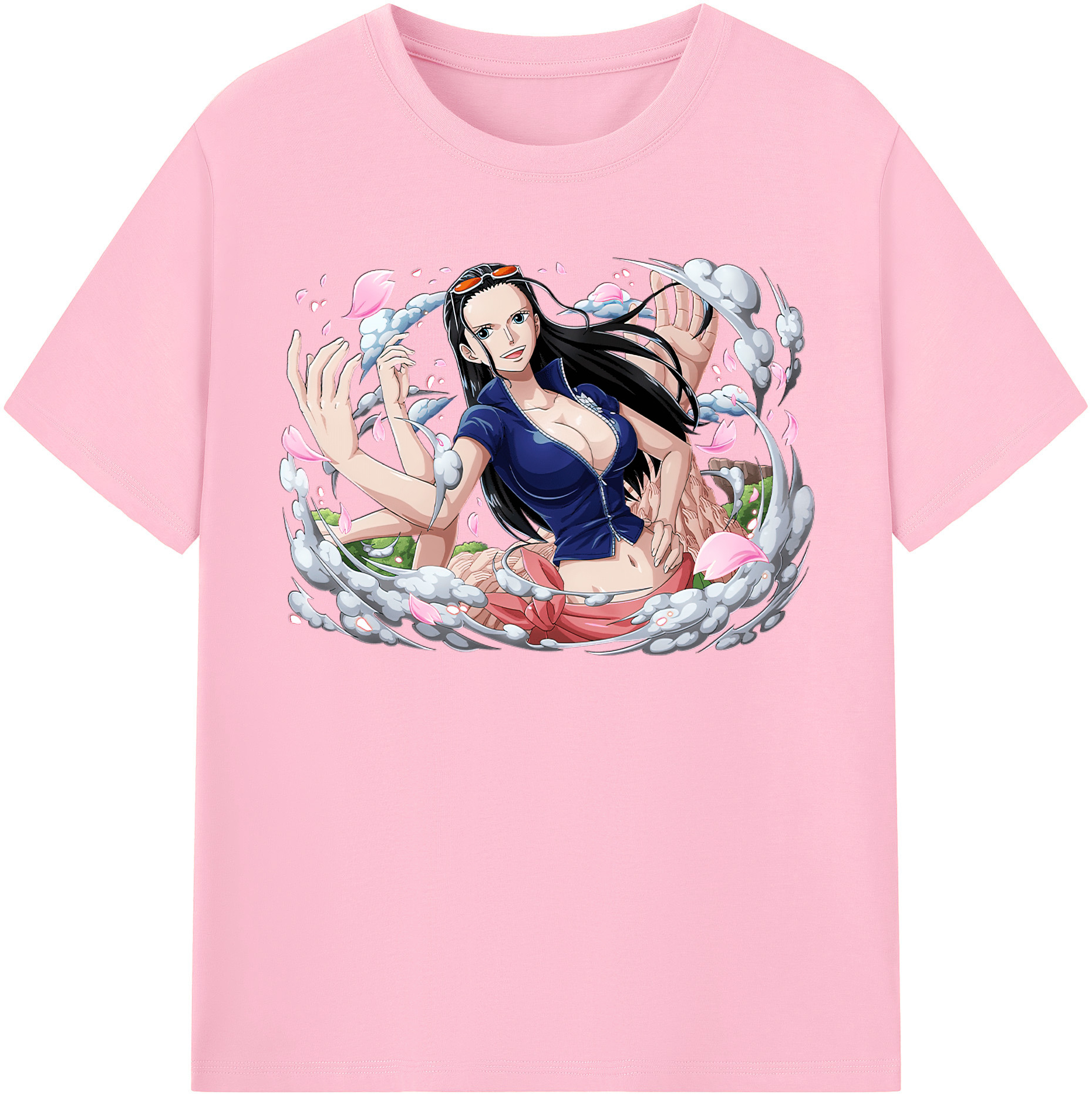 ワンピース ニコ・ロビン ONE PIECE Nico Robin 綿100％半袖Tシャツ（フロントプリント）