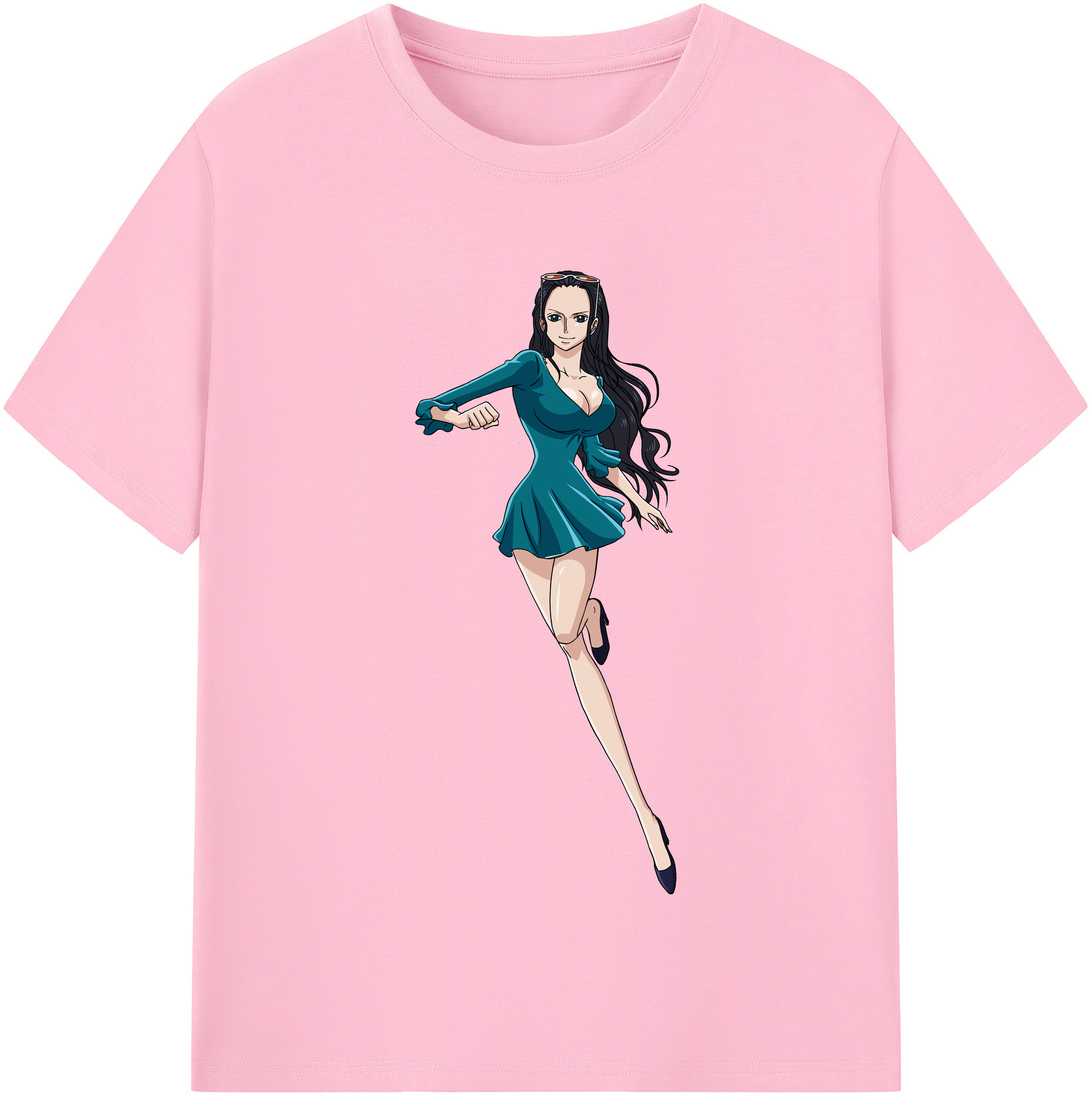 ワンピース ニコ・ロビン ONE PIECE Nico Robin 綿100％半袖Tシャツ（フロントプリント）