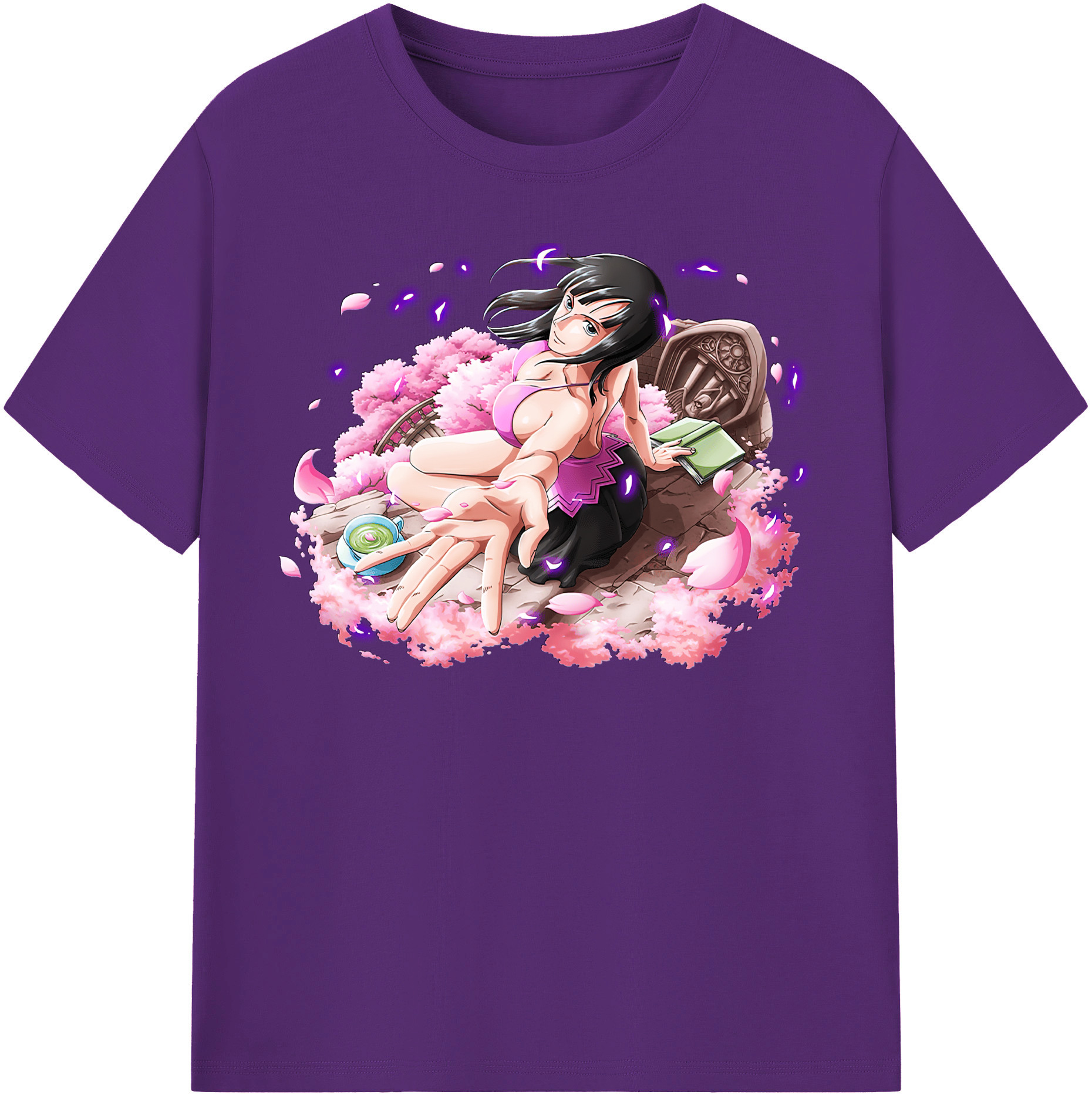 ワンピース ニコ・ロビン ONE PIECE Nico Robin 綿100％半袖Tシャツ（フロントプリント）