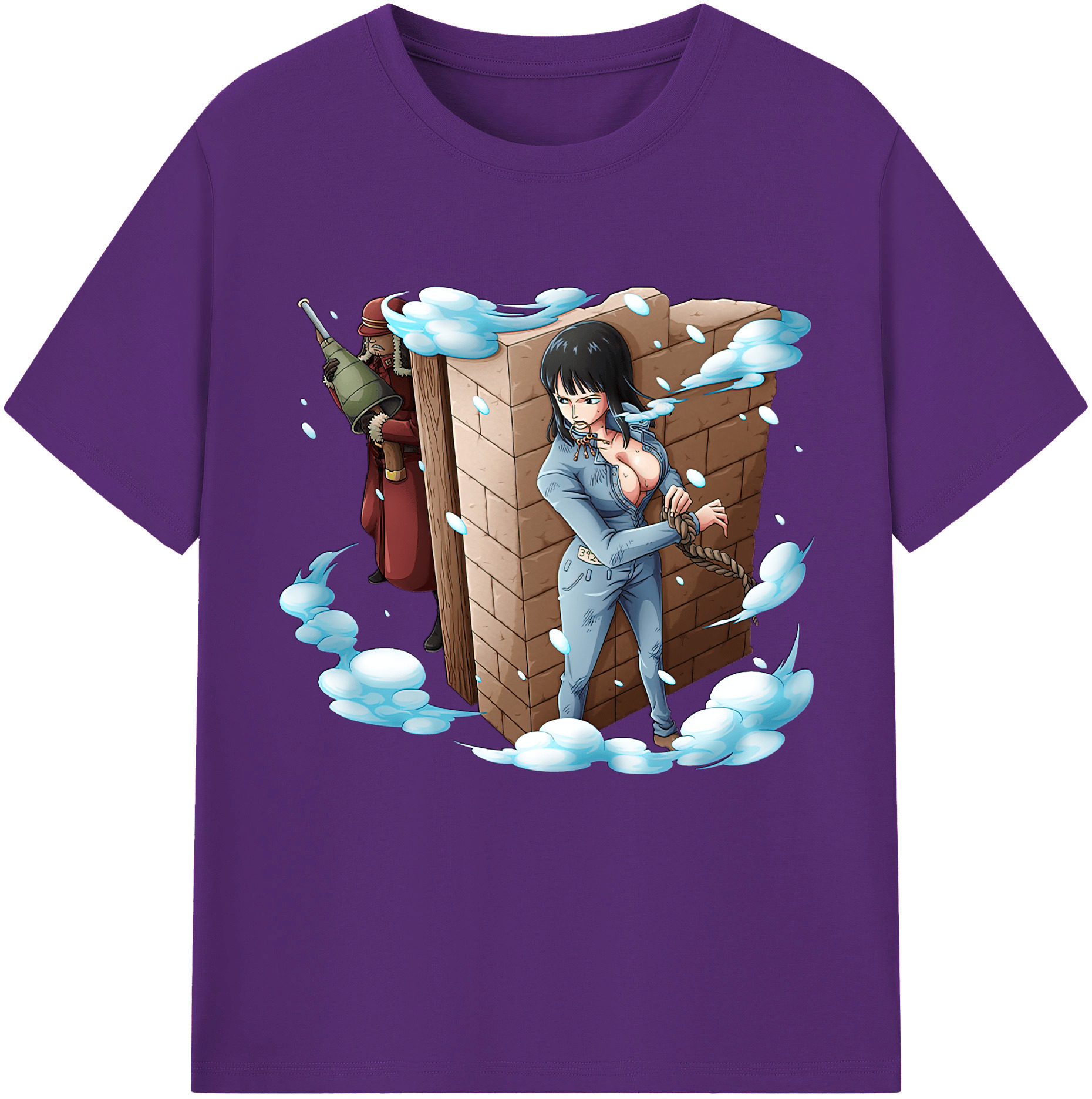 ワンピース ニコ・ロビン ONE PIECE Nico Robin 綿100％半袖Tシャツ（フロントプリント）
