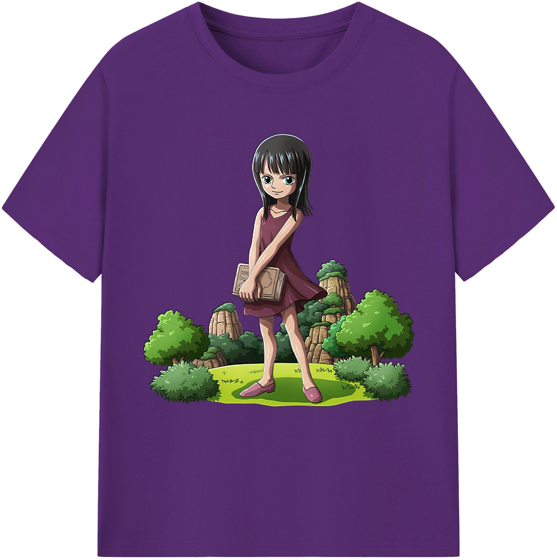 ワンピース ニコ・ロビン ONE PIECE Nico Robin 綿100％半袖Tシャツ（フロントプリント）