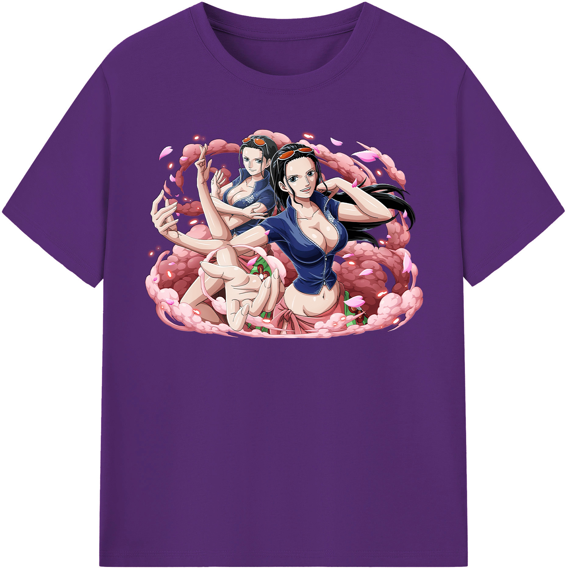 ワンピース ニコ・ロビン ONE PIECE Nico Robin 綿100％半袖Tシャツ（フロントプリント）
