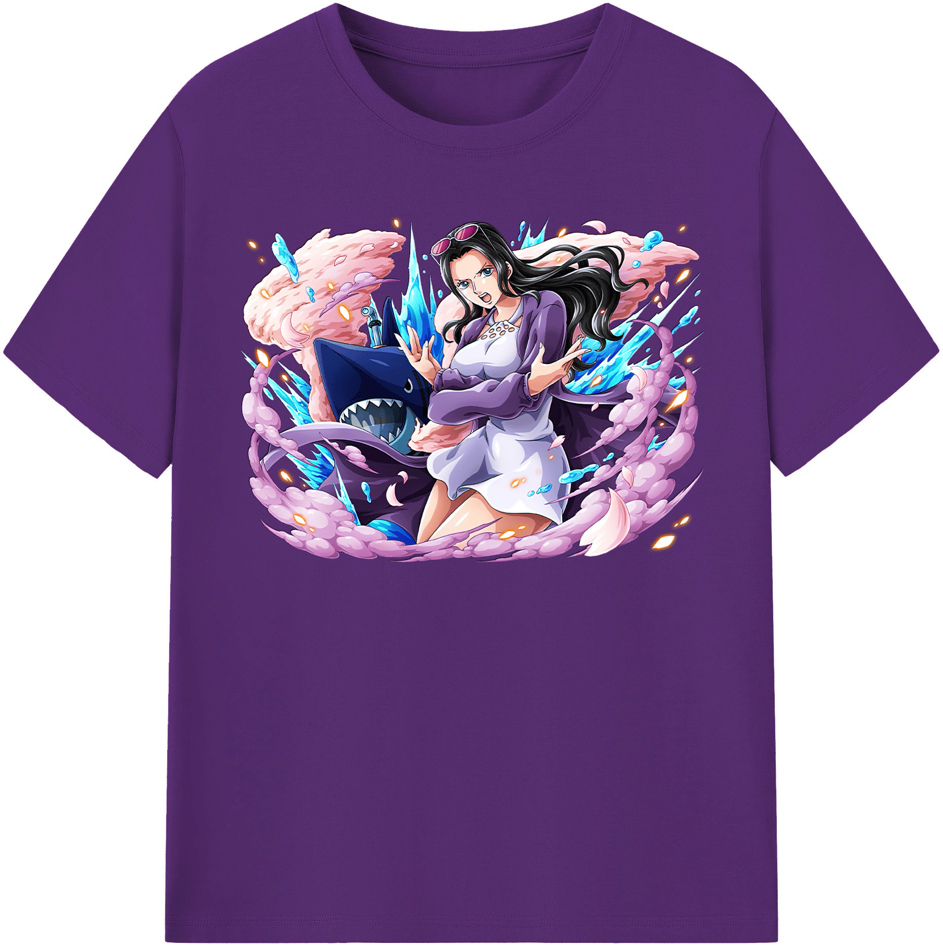ワンピース ニコ・ロビン ONE PIECE Nico Robin 綿100％半袖Tシャツ（フロントプリント）