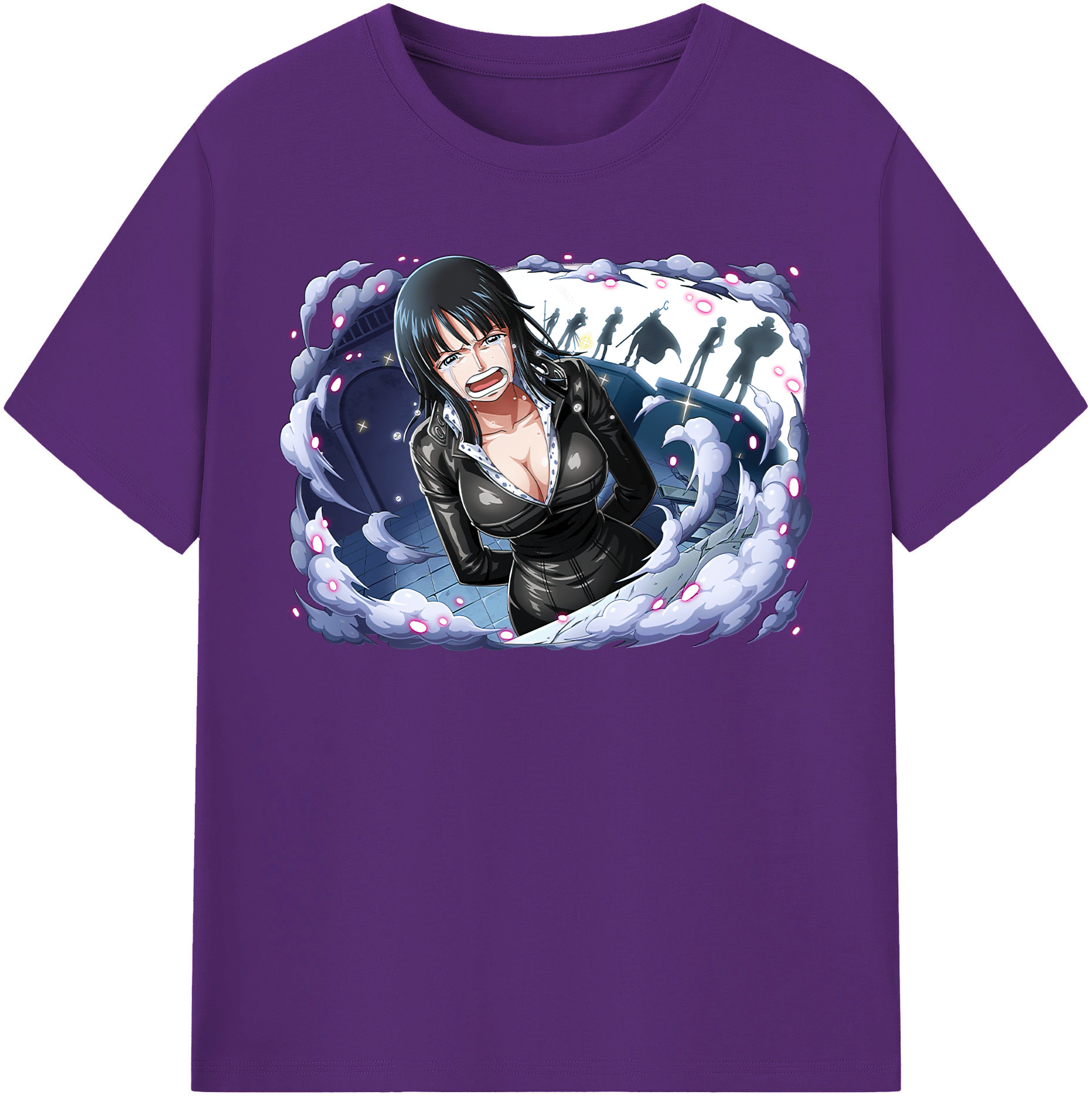 ワンピース ニコ・ロビン ONE PIECE Nico Robin 綿100％半袖Tシャツ（フロントプリント）