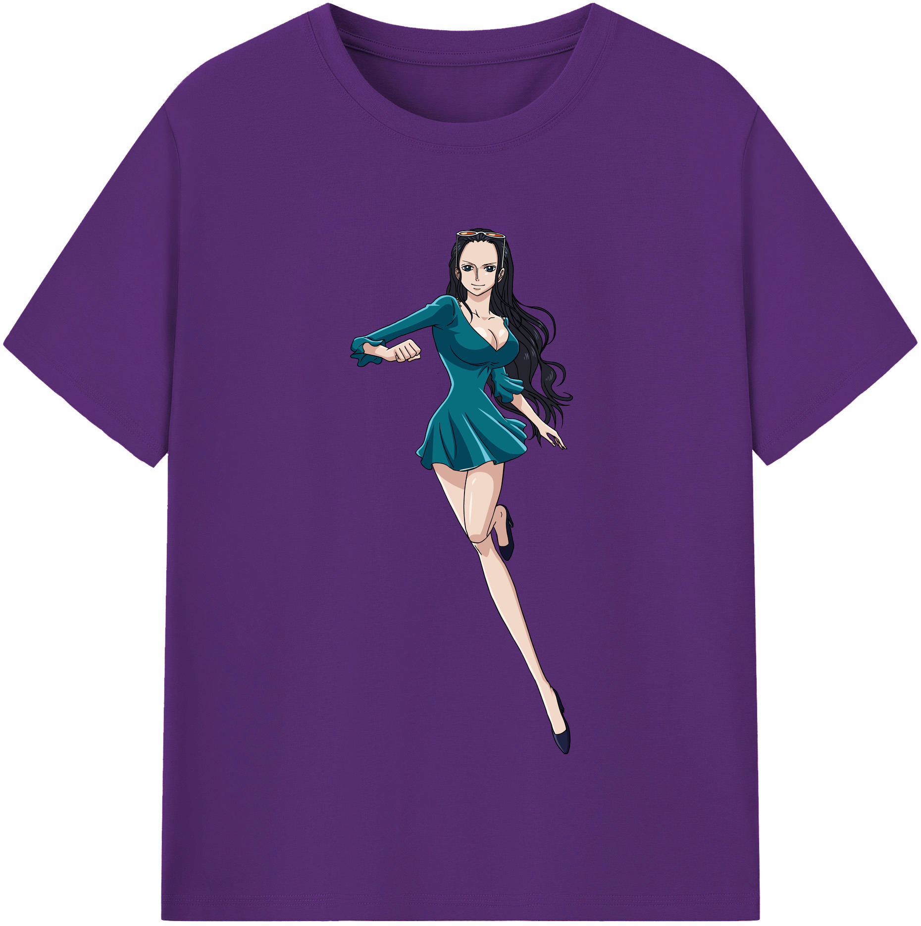 ワンピース ニコ・ロビン ONE PIECE Nico Robin 綿100％半袖Tシャツ（フロントプリント）