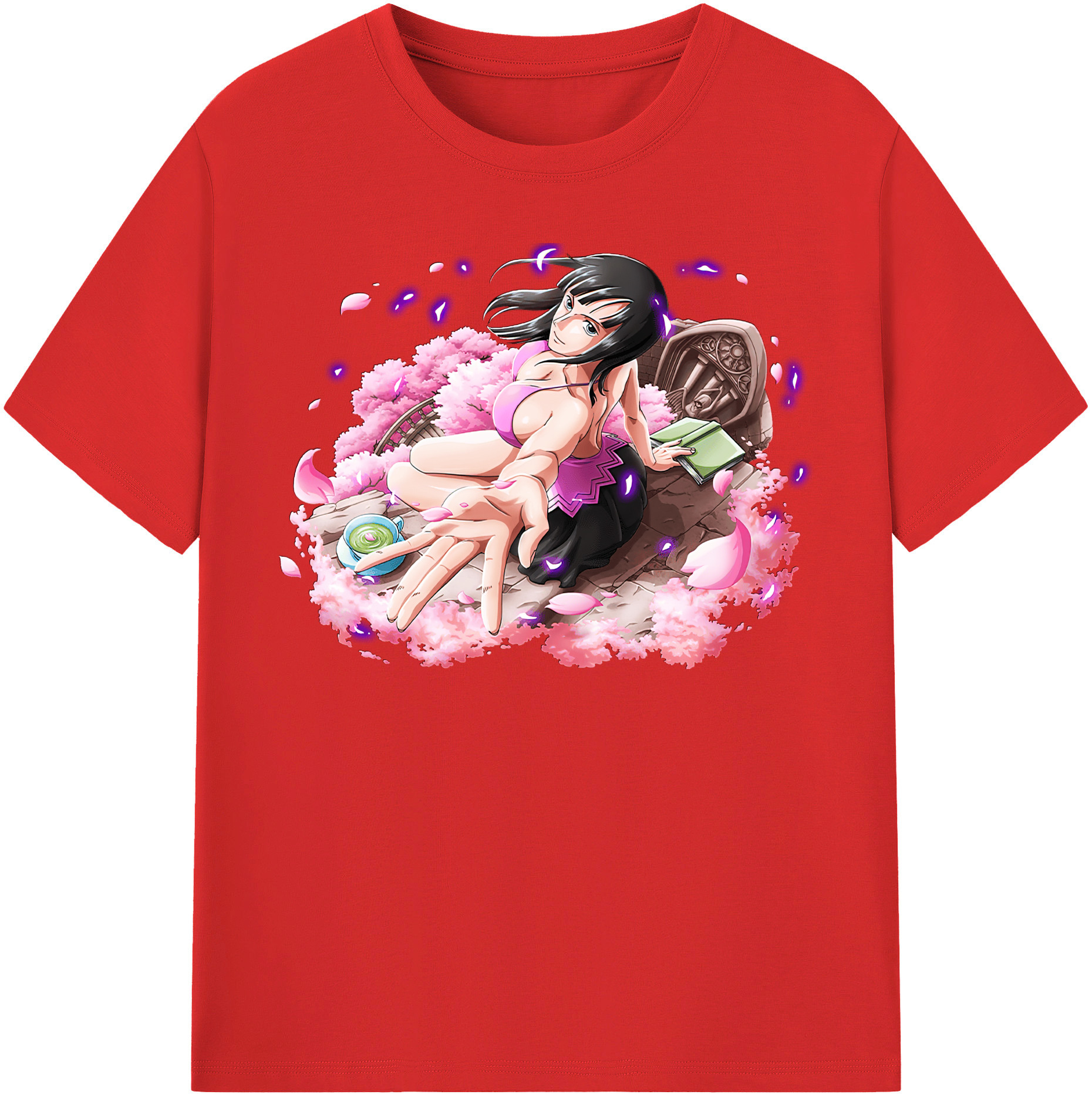 ワンピース ニコ・ロビン ONE PIECE Nico Robin 綿100％半袖Tシャツ（フロントプリント）