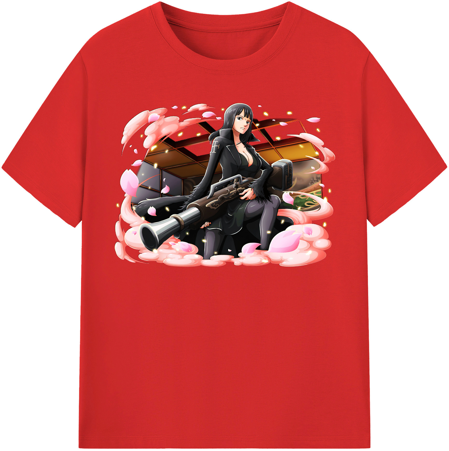 ワンピース ニコ・ロビン ONE PIECE Nico Robin 綿100％半袖Tシャツ（フロントプリント）