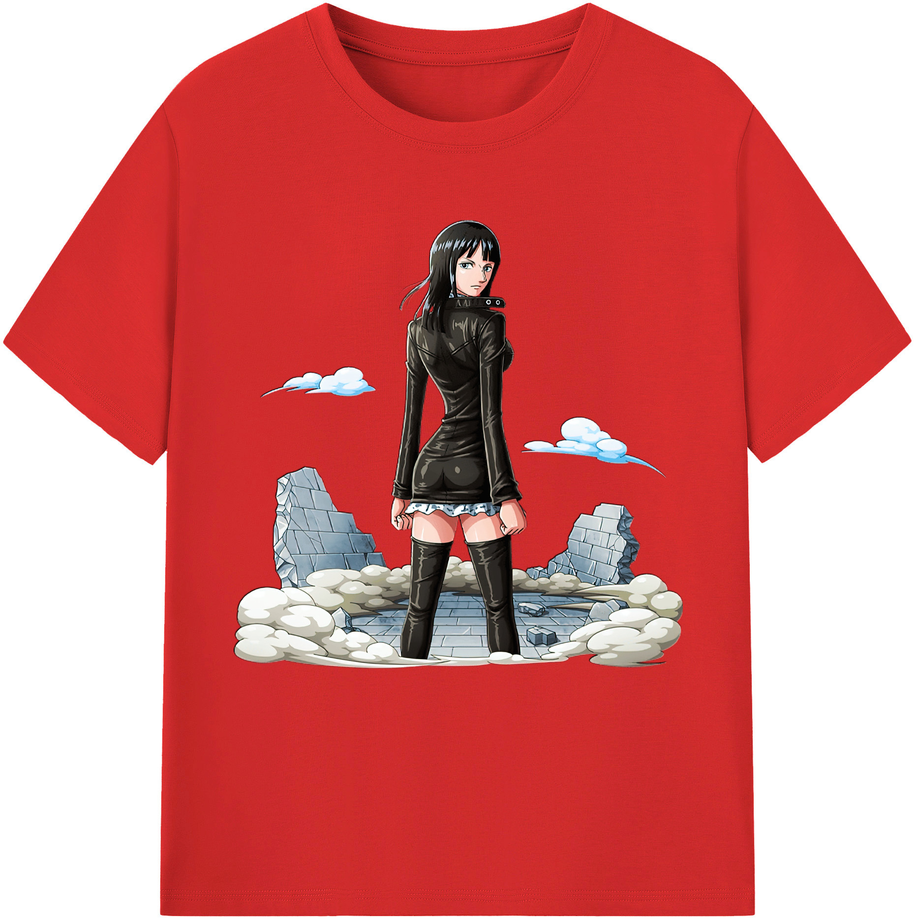 ワンピース ニコ・ロビン ONE PIECE Nico Robin 綿100％半袖Tシャツ（フロントプリント）