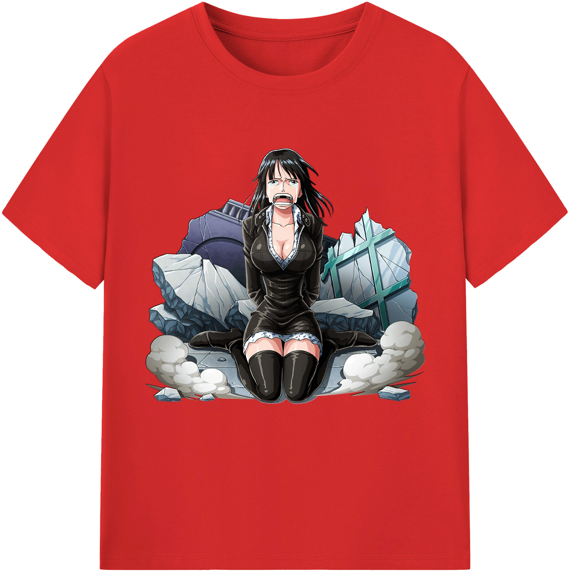 ワンピース ニコ・ロビン ONE PIECE Nico Robin 綿100％半袖Tシャツ（フロントプリント）