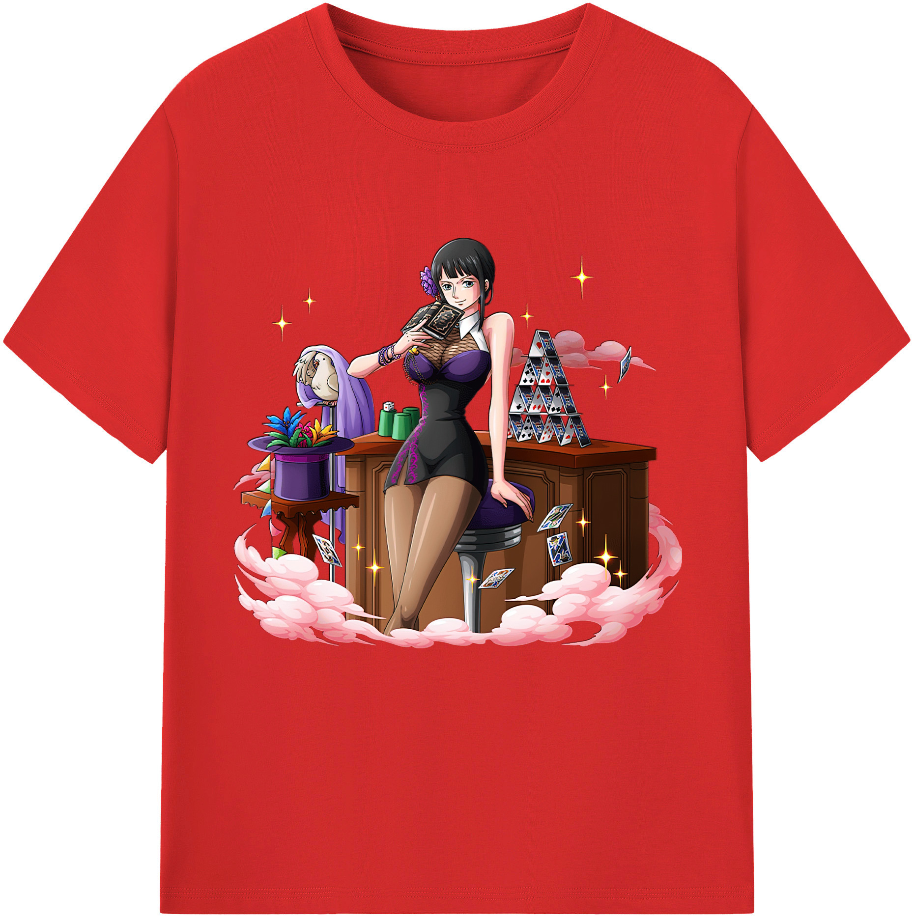 ワンピース ニコ・ロビン ONE PIECE Nico Robin 綿100％半袖Tシャツ（フロントプリント）