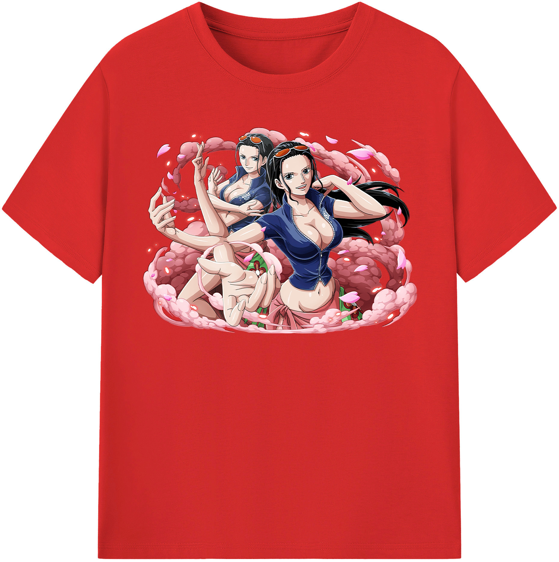 ワンピース ニコ・ロビン ONE PIECE Nico Robin 綿100％半袖Tシャツ（フロントプリント）