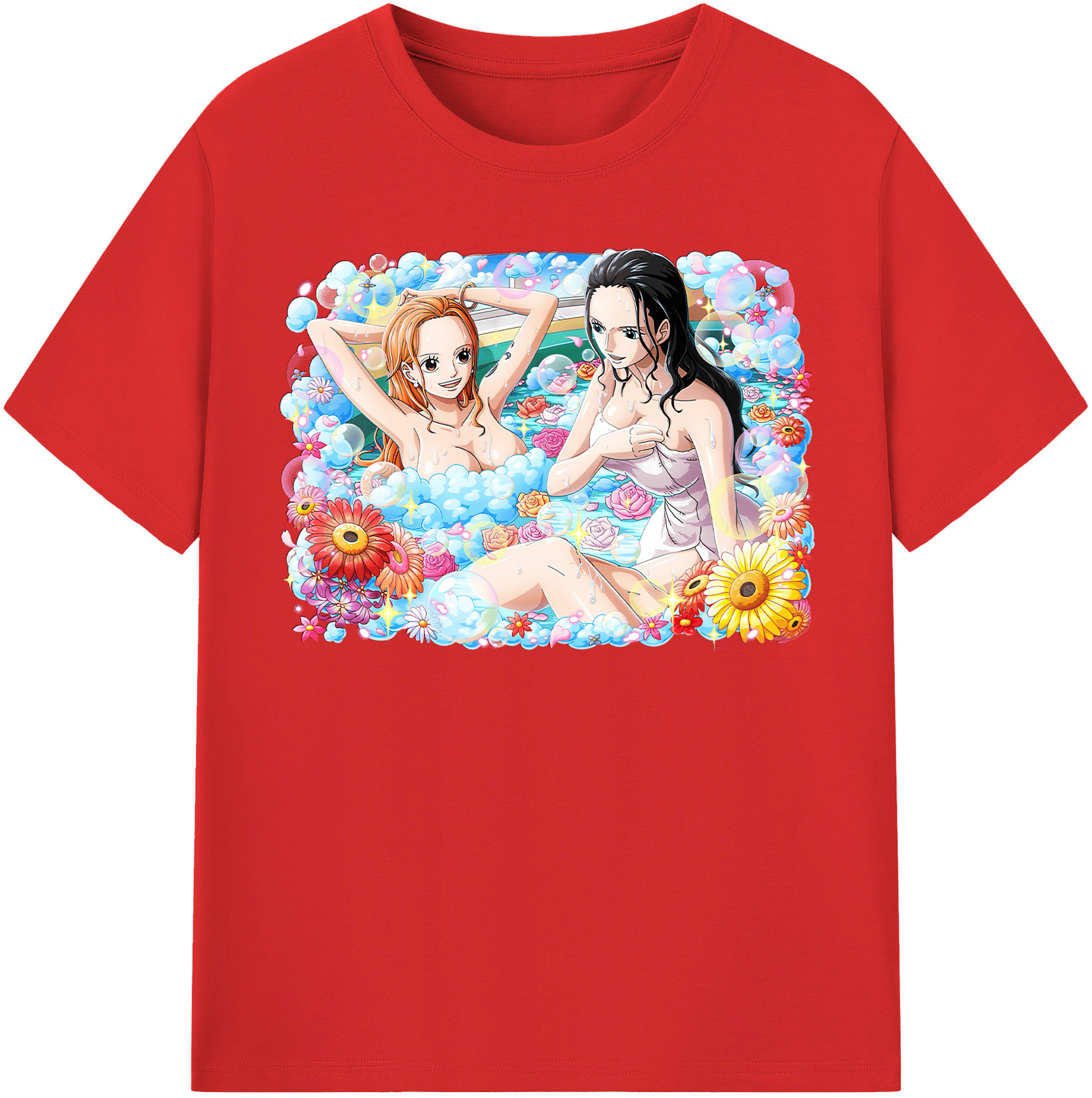 ワンピース ニコ・ロビン ONE PIECE Nico Robin 綿100％半袖Tシャツ（フロントプリント）