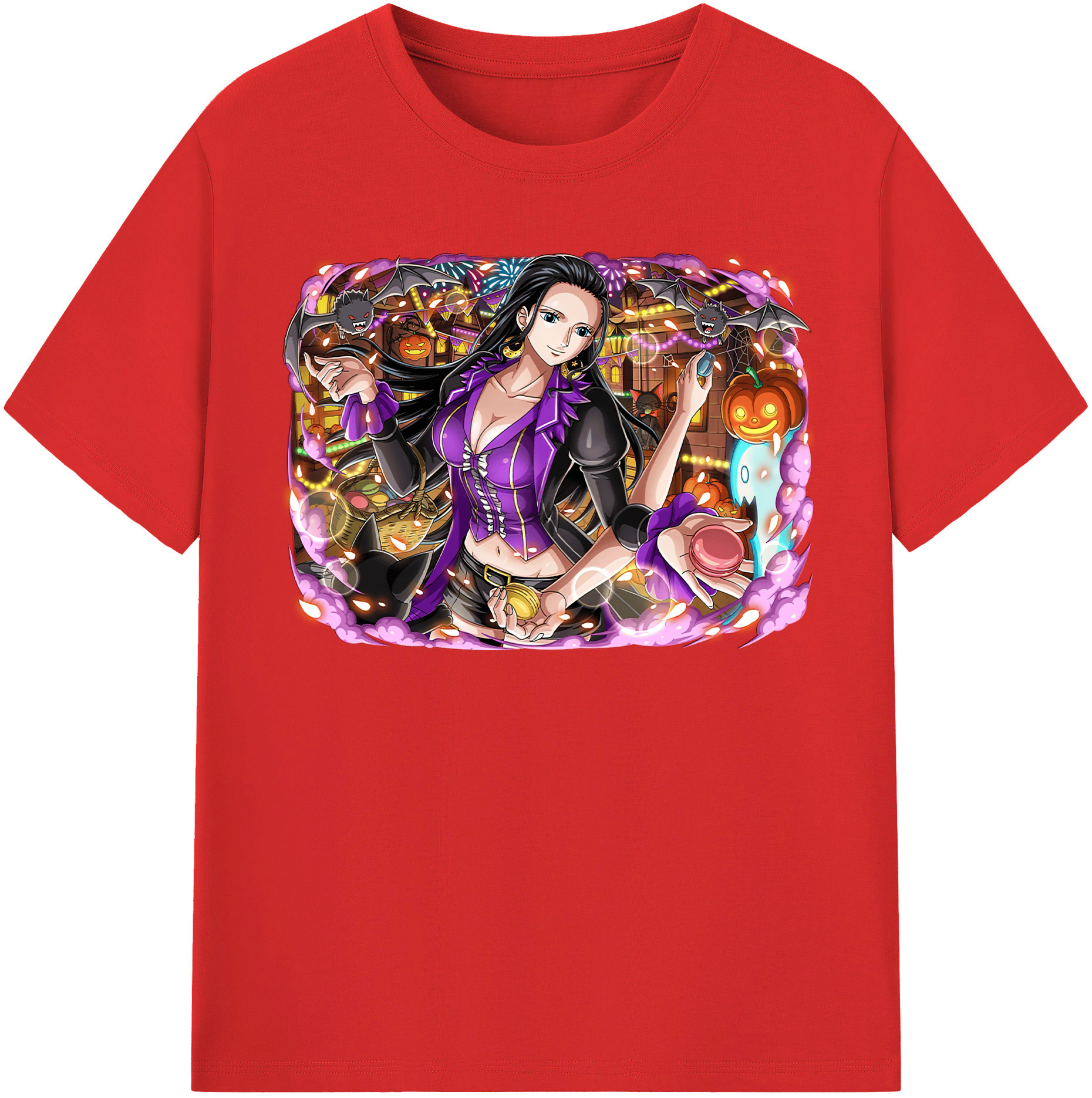 ワンピース ニコ・ロビン ONE PIECE Nico Robin 綿100％半袖Tシャツ（フロントプリント）