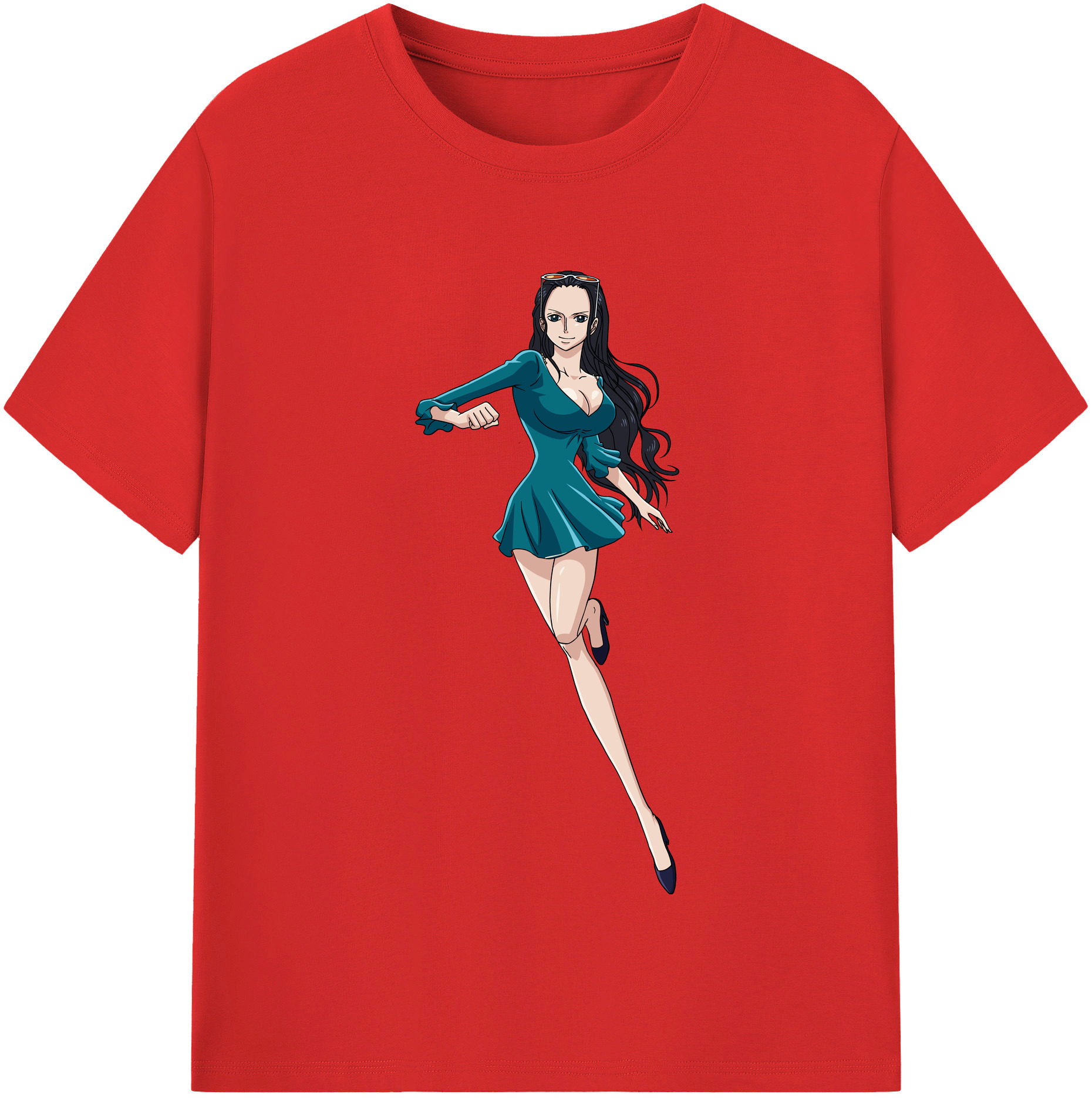 ワンピース ニコ・ロビン ONE PIECE Nico Robin 綿100％半袖Tシャツ（フロントプリント）