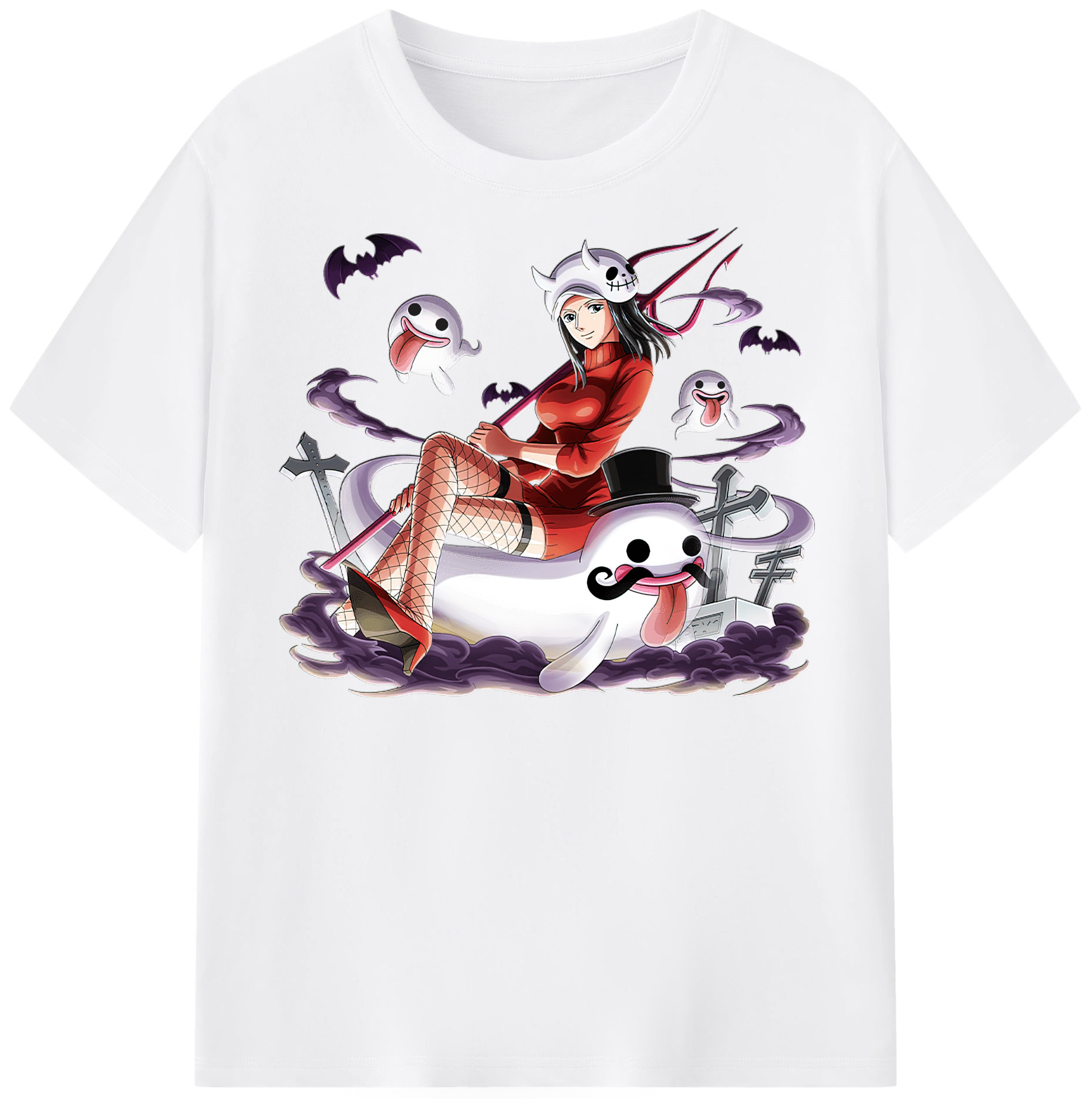 ワンピース ニコ・ロビン ONE PIECE Nico Robin 綿100％半袖Tシャツ（フロントプリント）
