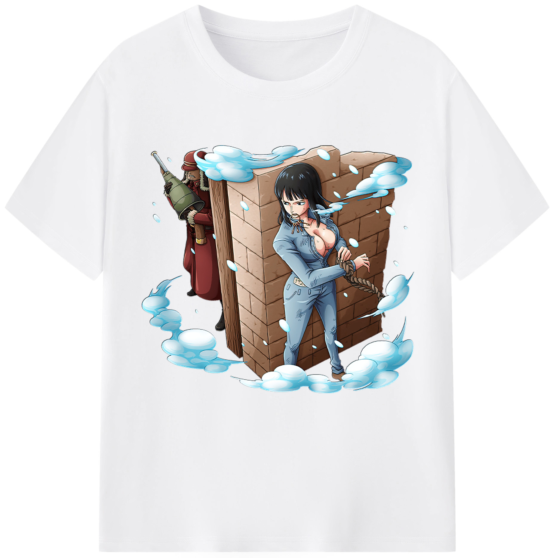 ワンピース ニコ・ロビン ONE PIECE Nico Robin 綿100％半袖Tシャツ（フロントプリント）