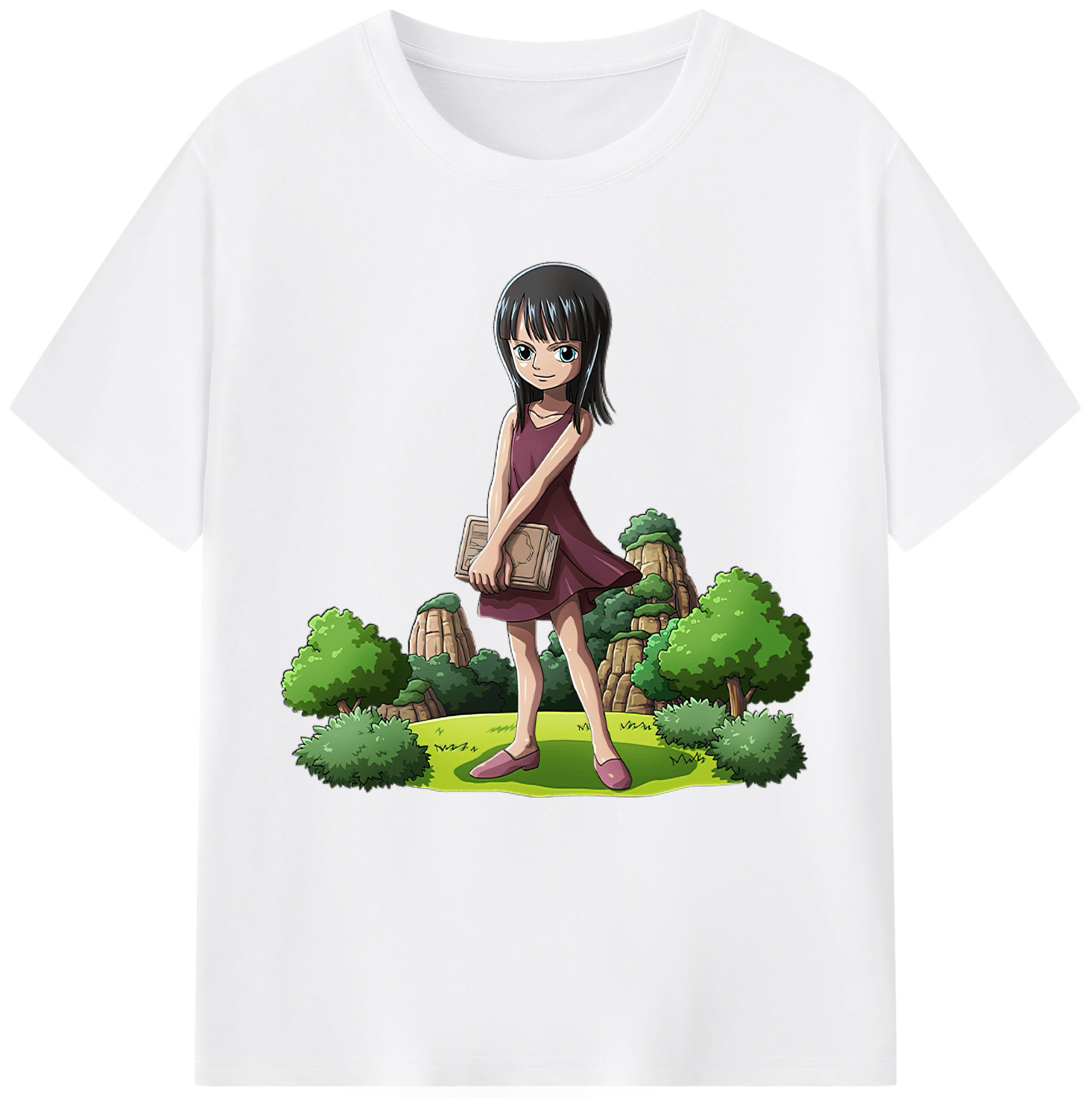 ワンピース ニコ・ロビン ONE PIECE Nico Robin 綿100％半袖Tシャツ（フロントプリント）