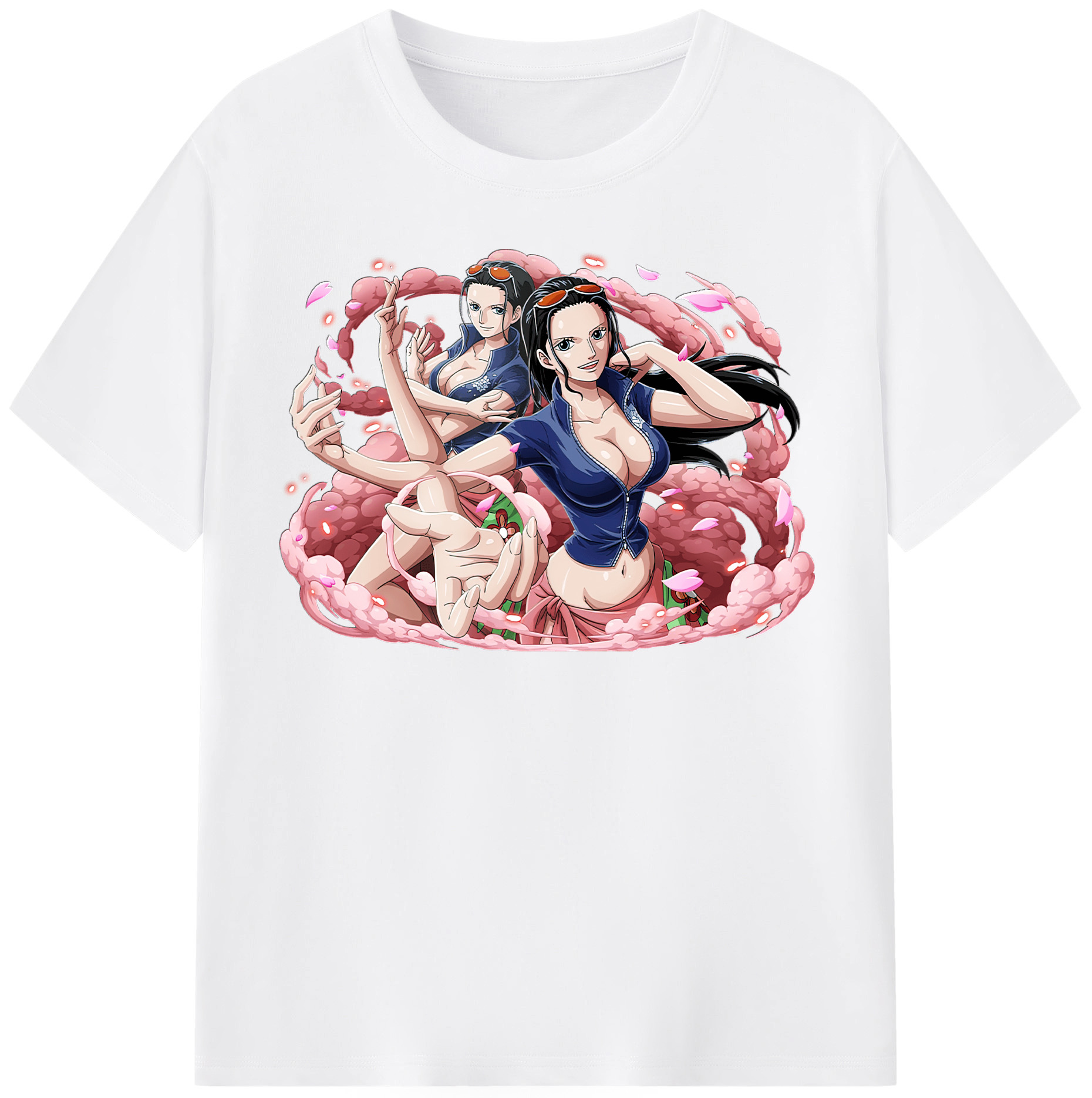 ワンピース ニコ・ロビン ONE PIECE Nico Robin 綿100％半袖Tシャツ（フロントプリント）