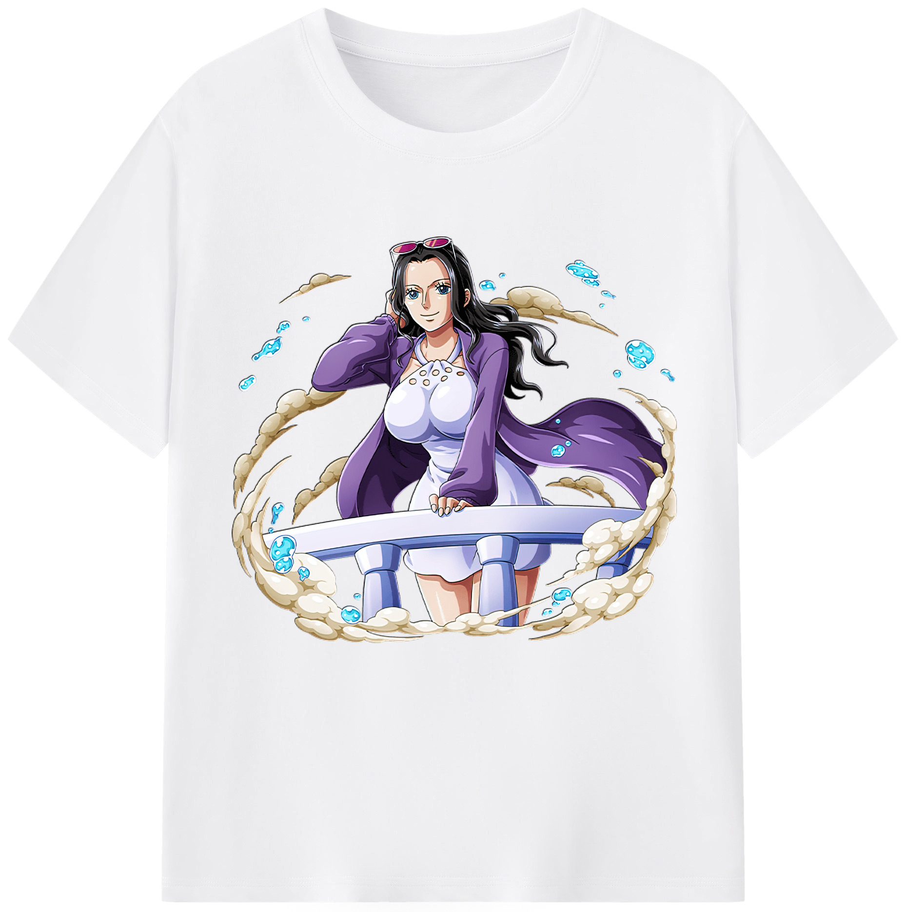 ワンピース ニコ・ロビン ONE PIECE Nico Robin 綿100％半袖Tシャツ（フロントプリント）
