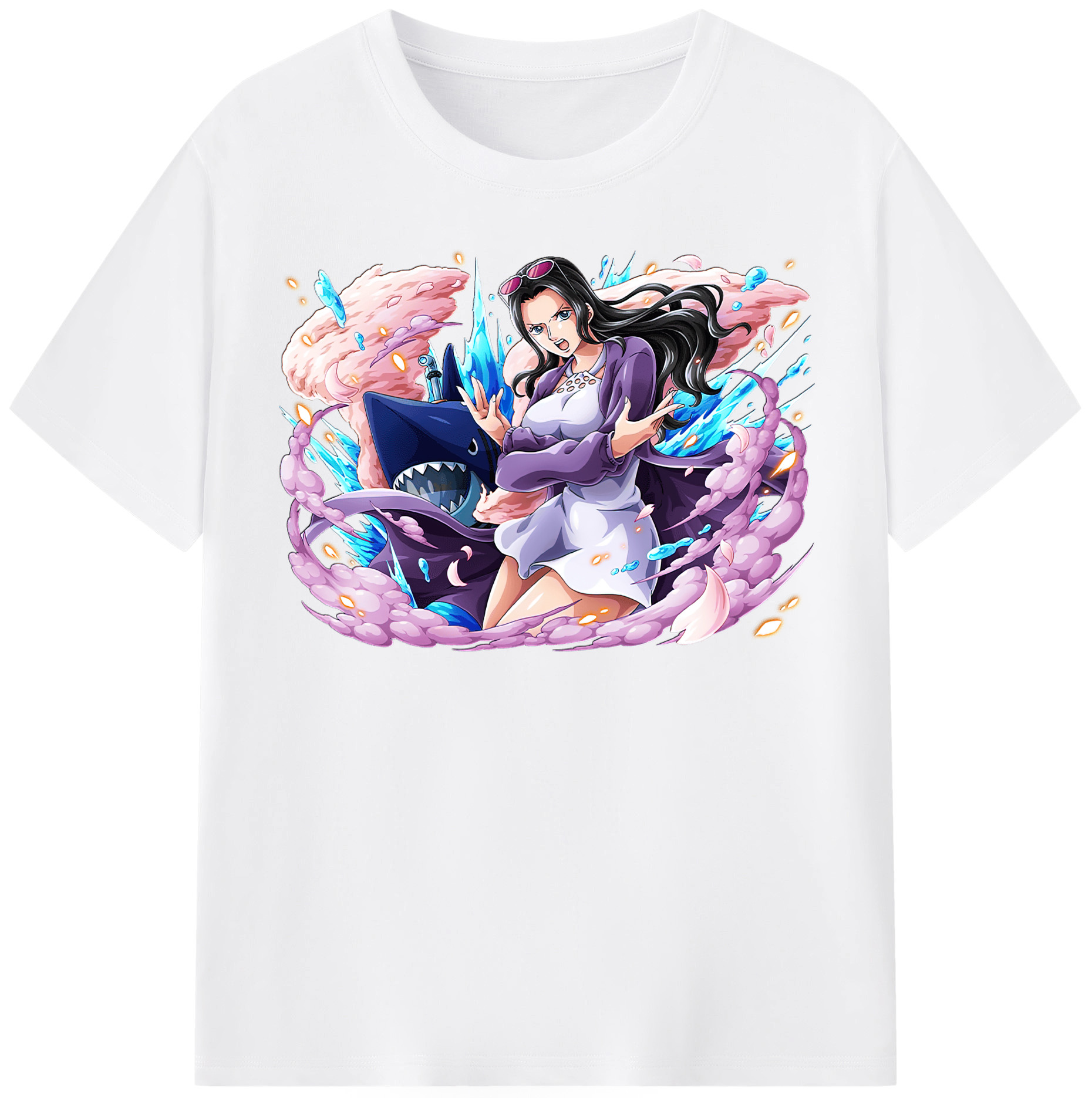 ワンピース ニコ・ロビン ONE PIECE Nico Robin 綿100％半袖Tシャツ（フロントプリント）