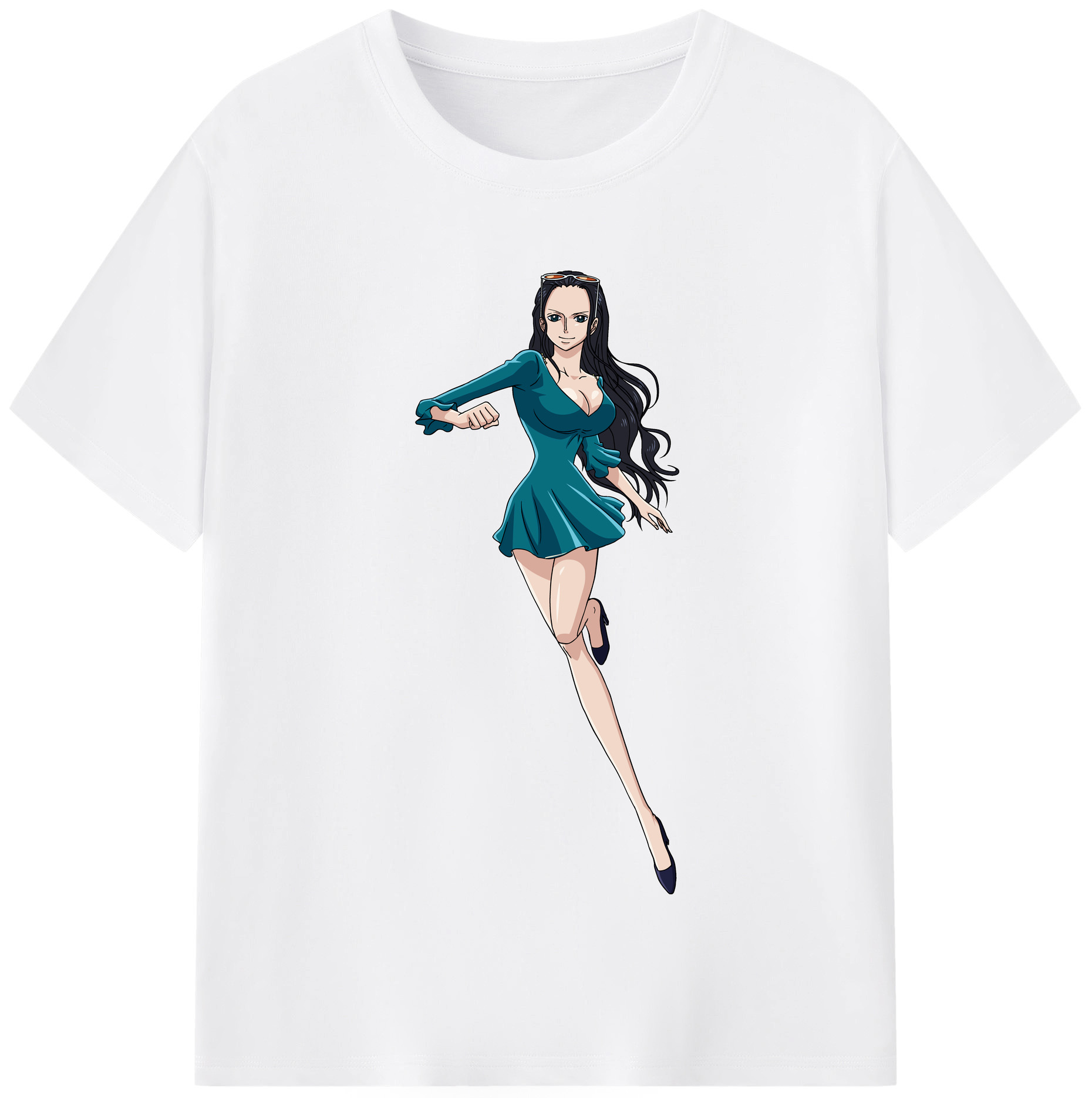 ワンピース ニコ・ロビン ONE PIECE Nico Robin 綿100％半袖Tシャツ（フロントプリント）