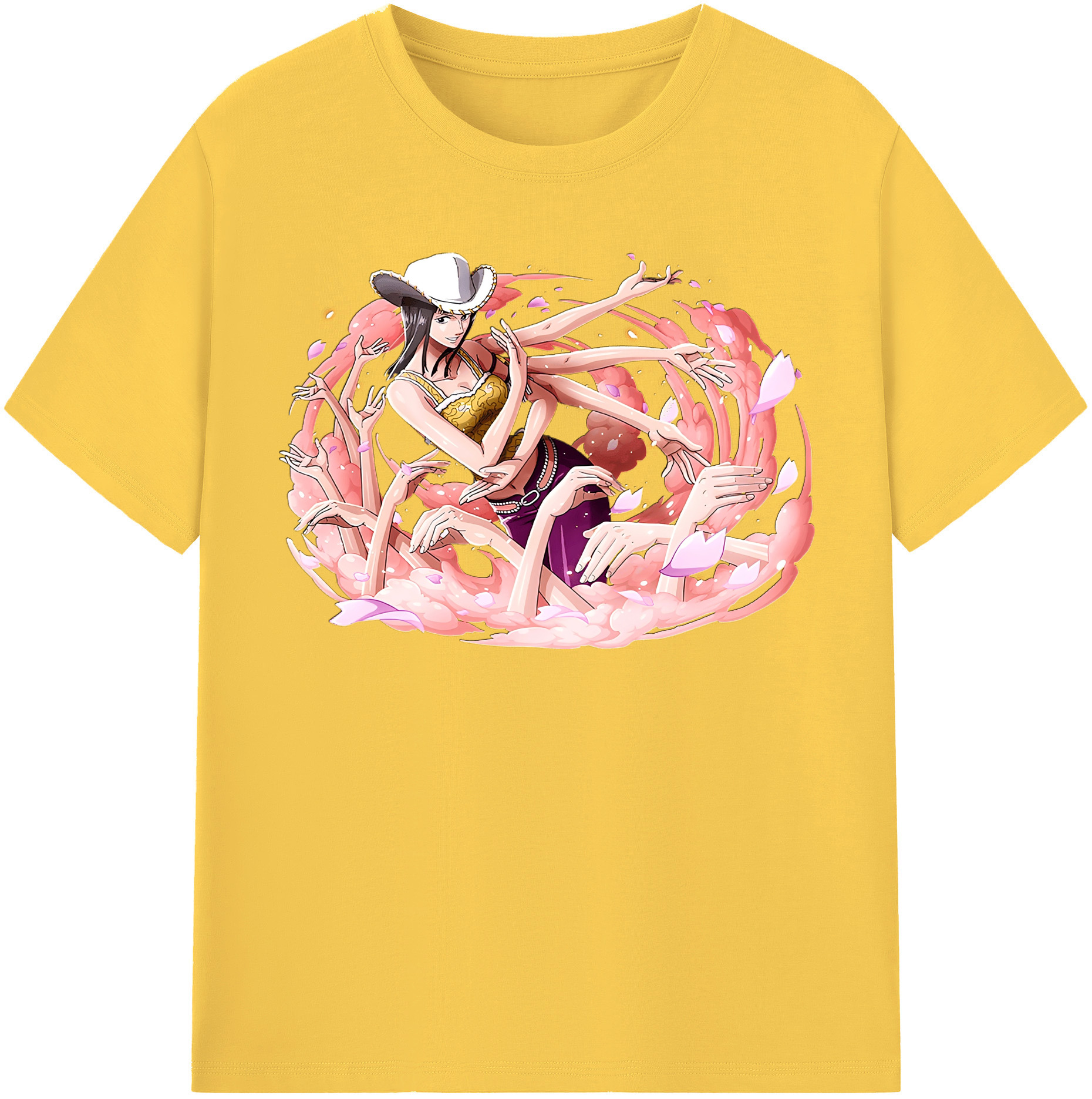 ワンピース ニコ・ロビン ONE PIECE Nico Robin 綿100％半袖Tシャツ（フロントプリント）