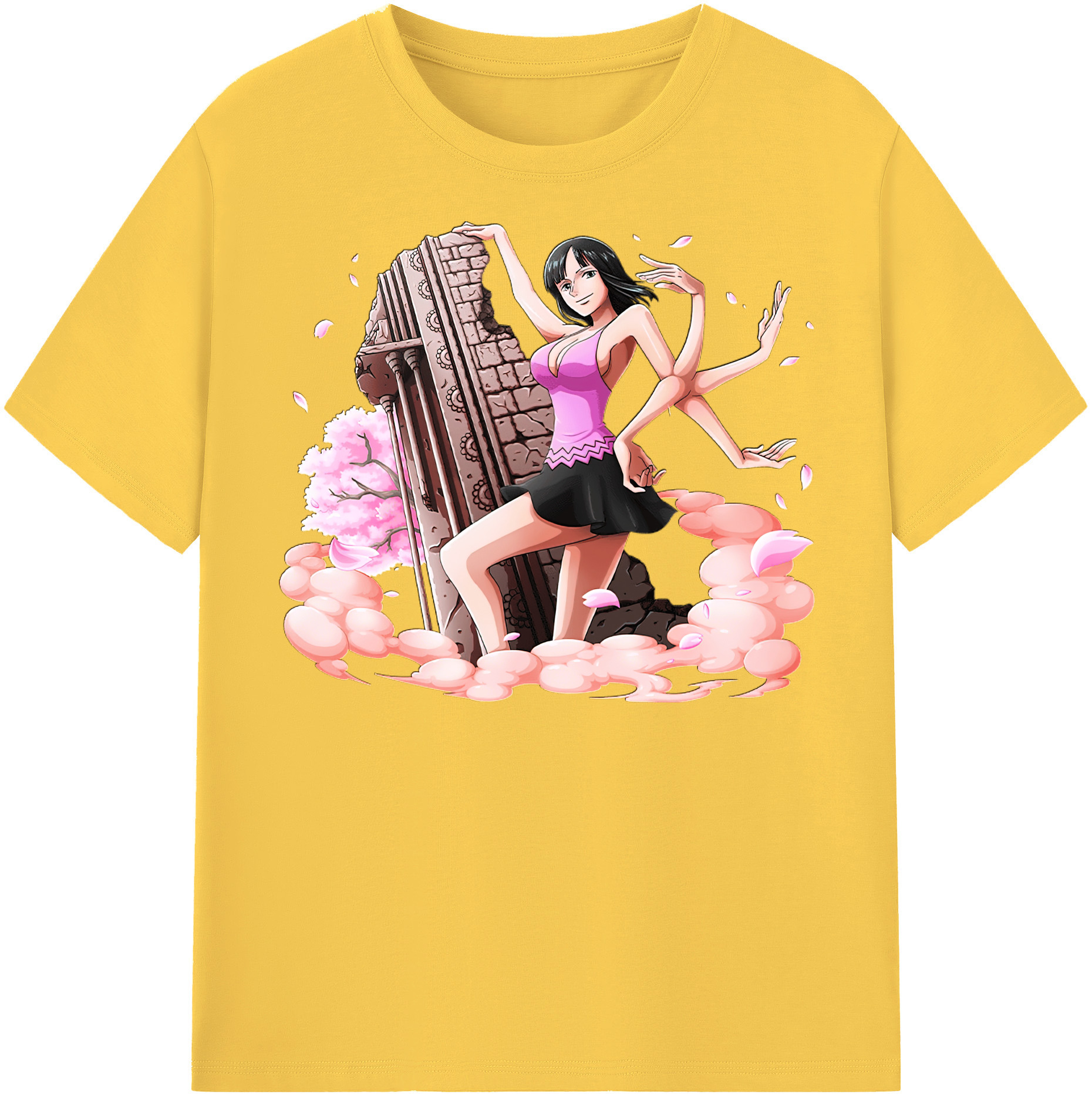 ワンピース ニコ・ロビン ONE PIECE Nico Robin 綿100％半袖Tシャツ（フロントプリント）