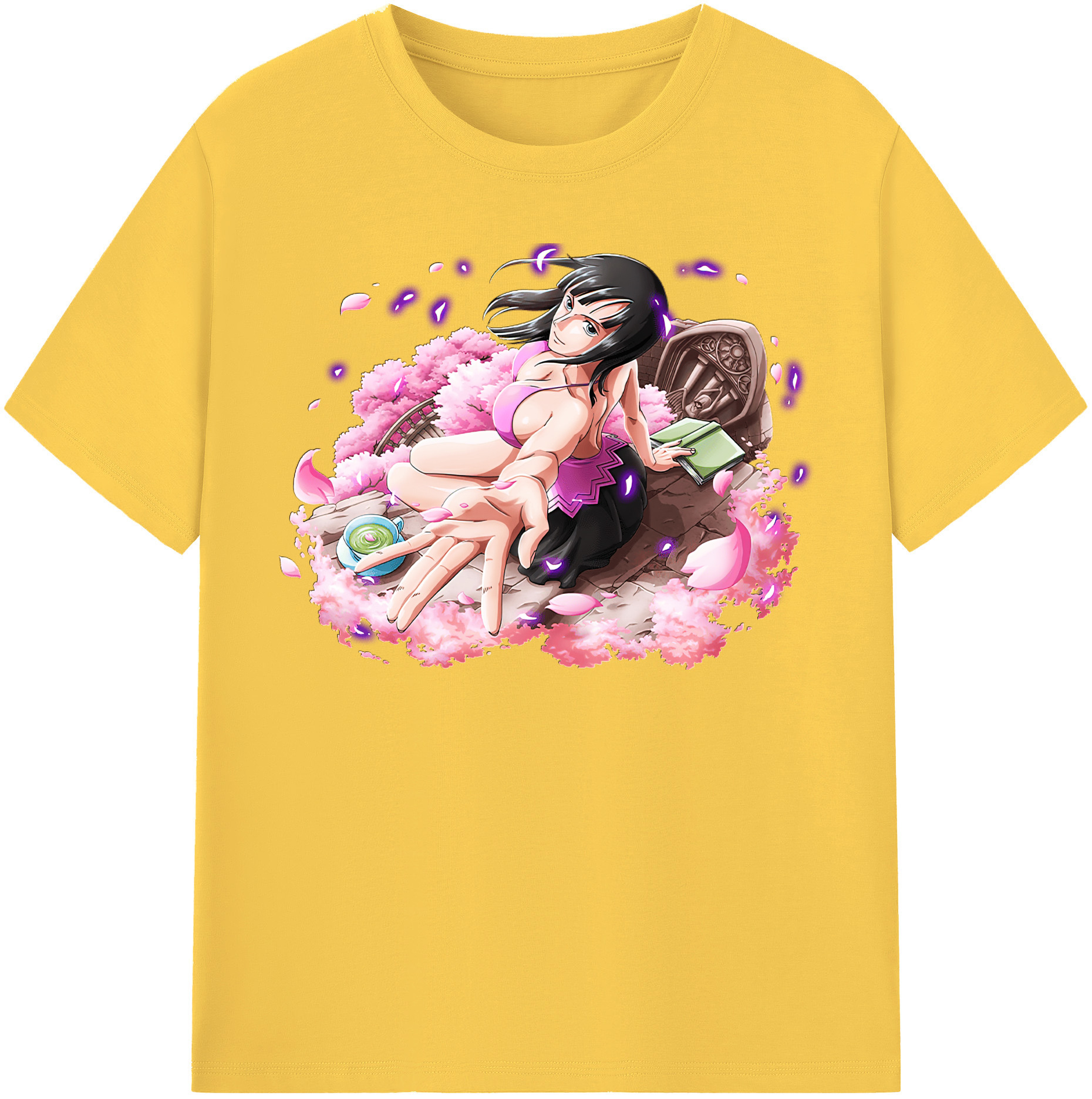 ワンピース ニコ・ロビン ONE PIECE Nico Robin 綿100％半袖Tシャツ（フロントプリント）