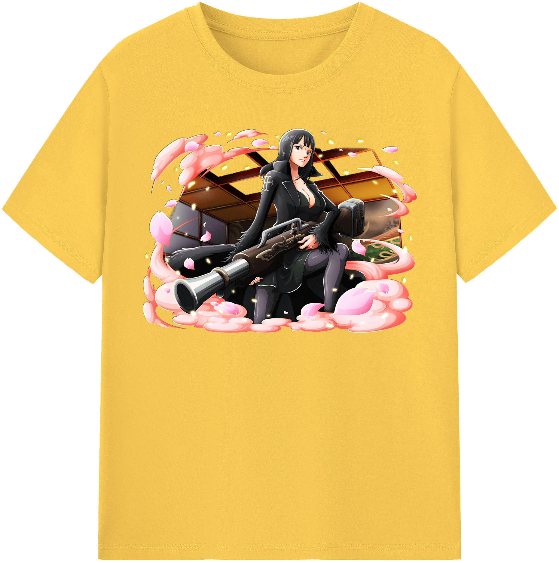 ワンピース ニコ・ロビン ONE PIECE Nico Robin 綿100％半袖Tシャツ（フロントプリント）