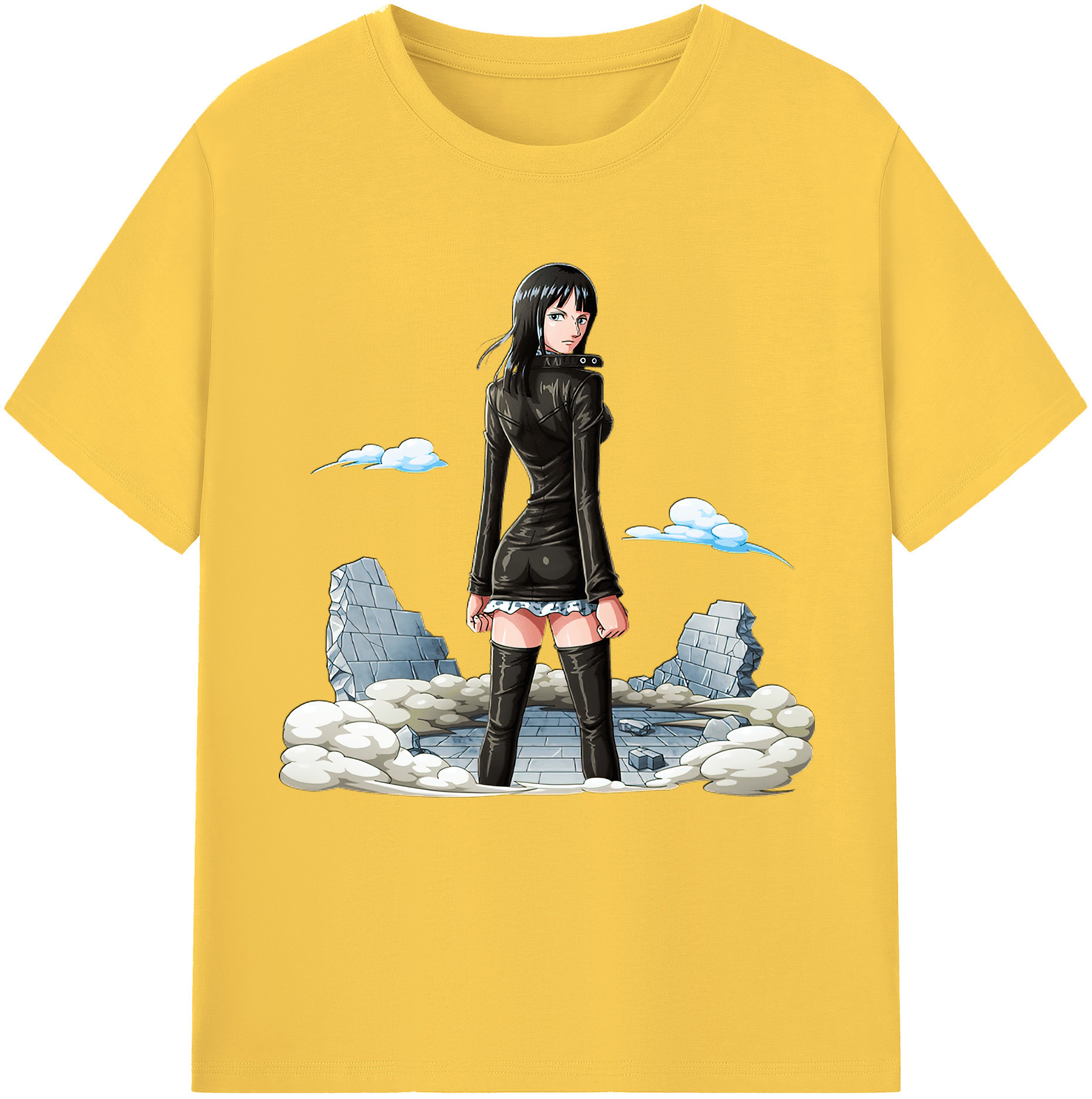 ワンピース ニコ・ロビン ONE PIECE Nico Robin 綿100％半袖Tシャツ（フロントプリント）