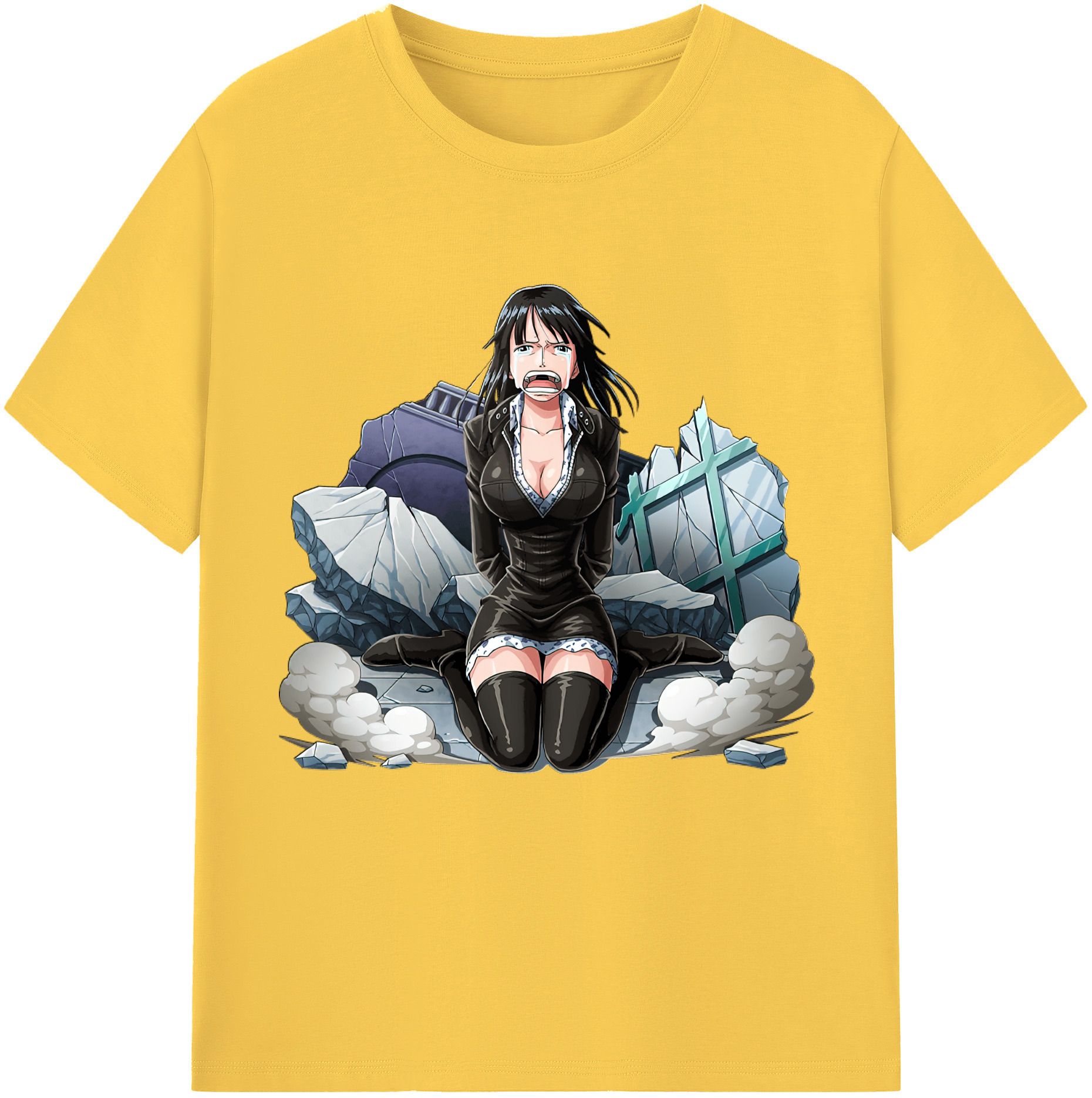 ワンピース ニコ・ロビン ONE PIECE Nico Robin 綿100％半袖Tシャツ（フロントプリント）