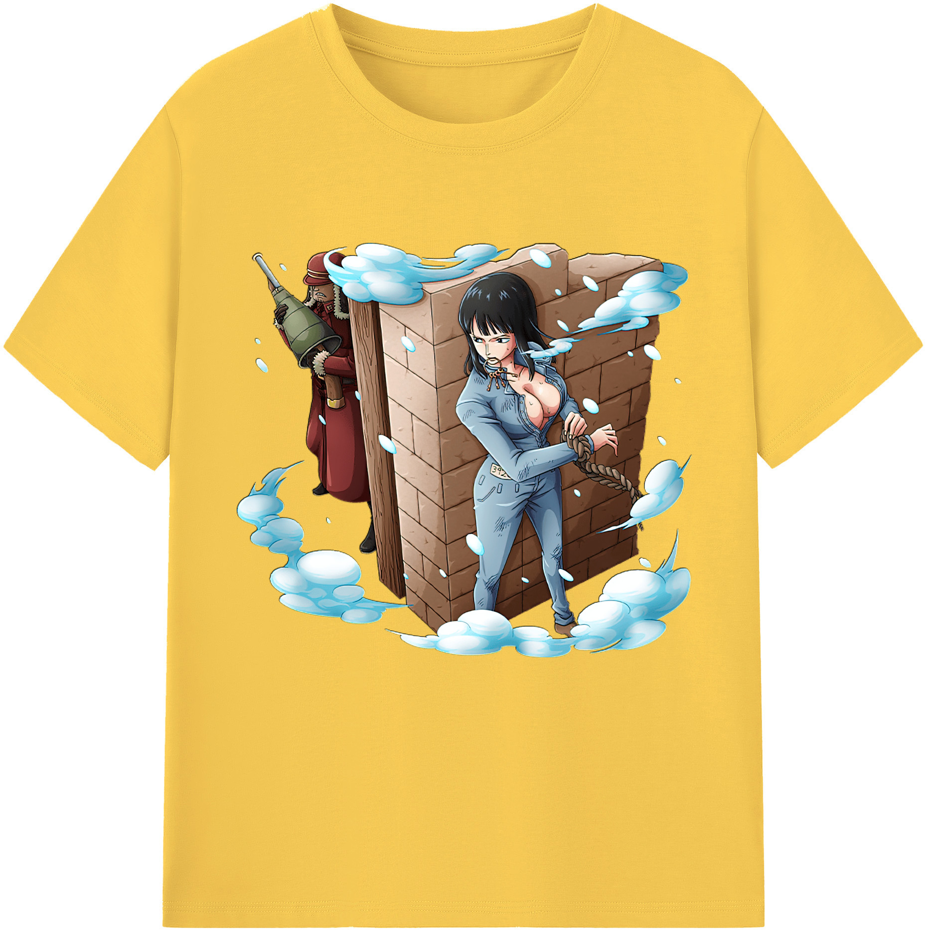 ワンピース ニコ・ロビン ONE PIECE Nico Robin 綿100％半袖Tシャツ（フロントプリント）